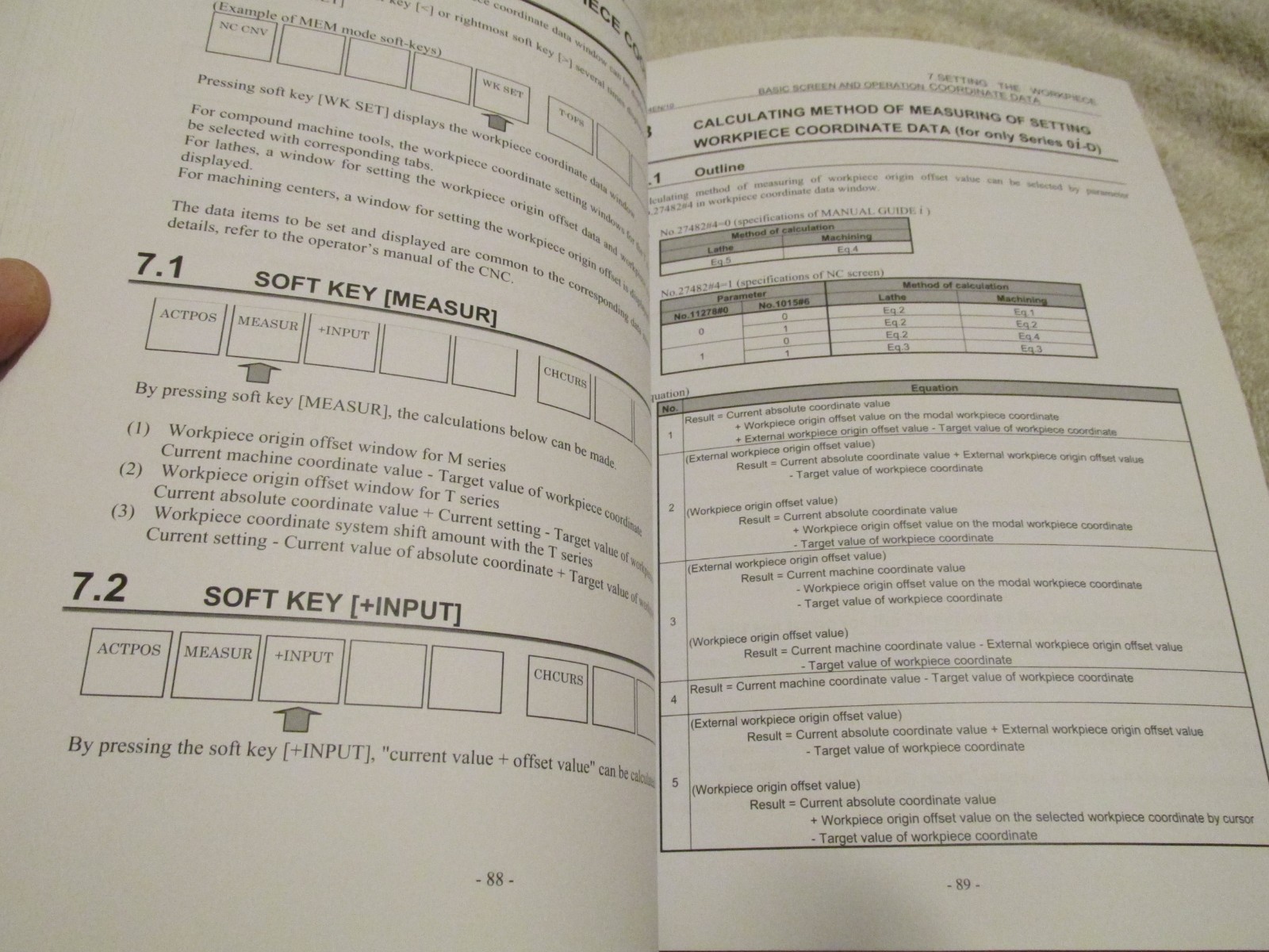Fanuc Series i Lathe Machining CNC system Factory Operator’s Manual Shop BOOK