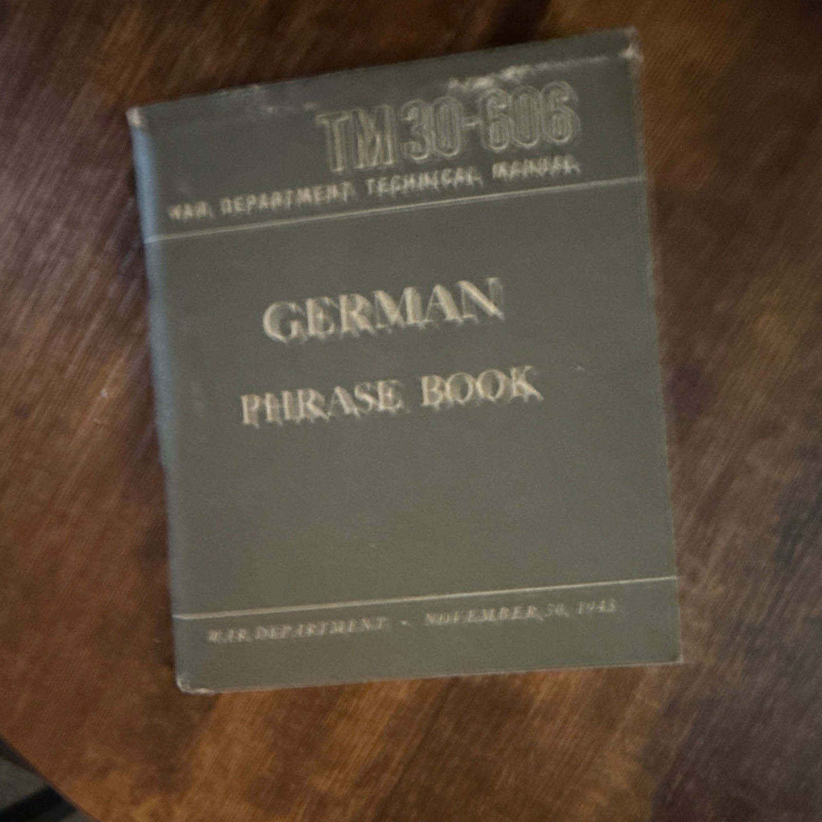 WWII War Department Language Guides from Lt. Commander Robert Hughes