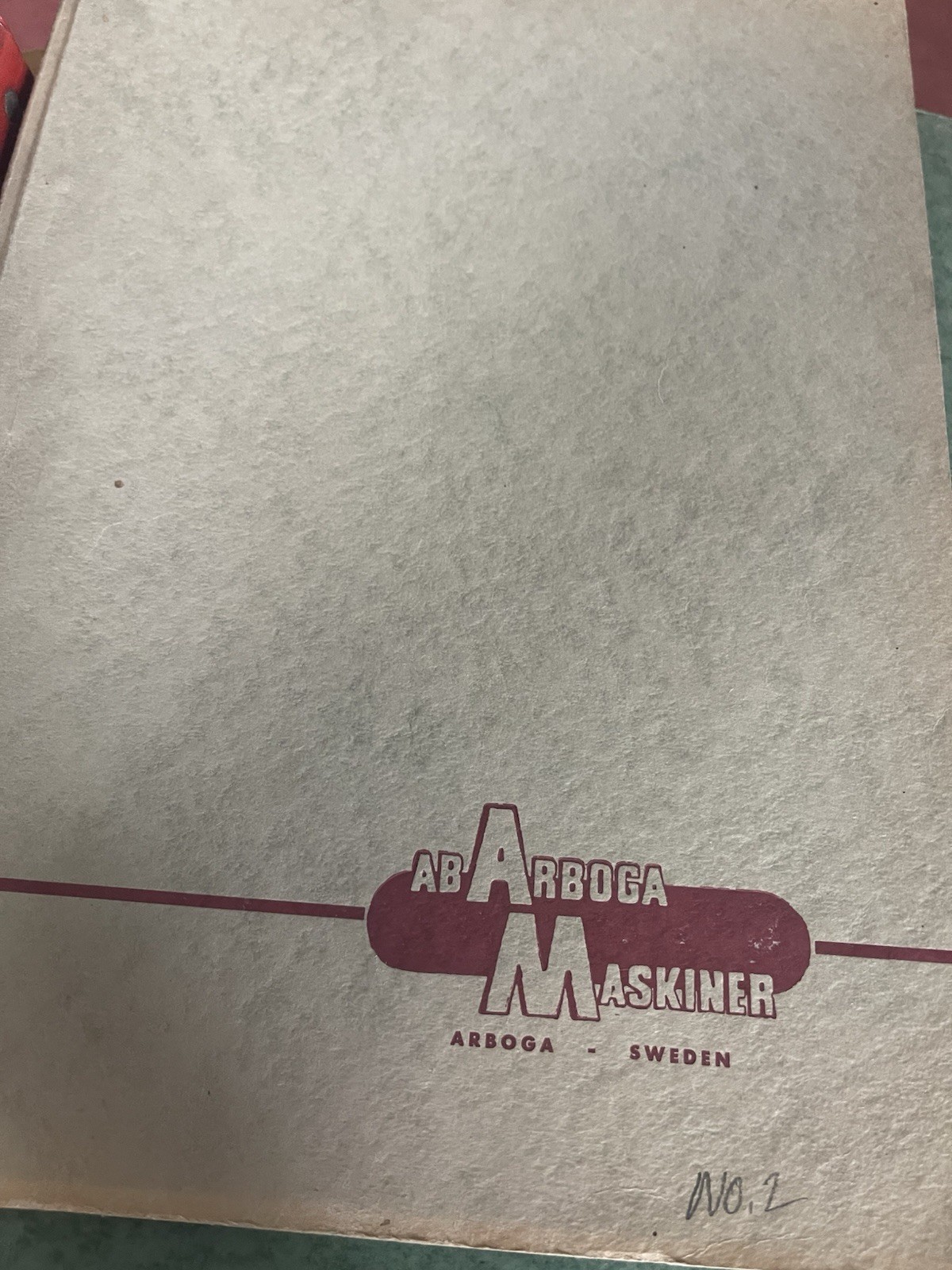 Arboga Maskiner Drilling Machine Operating Instructions ER1830