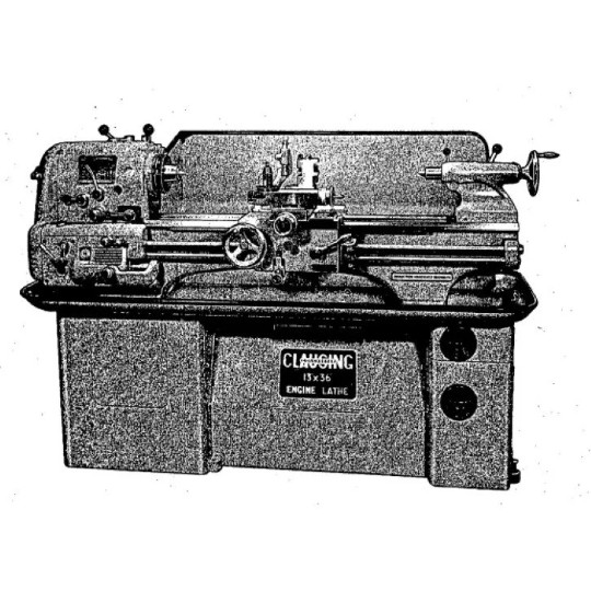 Clausing Colchester 13″ Lathe Serial 48868 operating and Parts Manual 67 pages