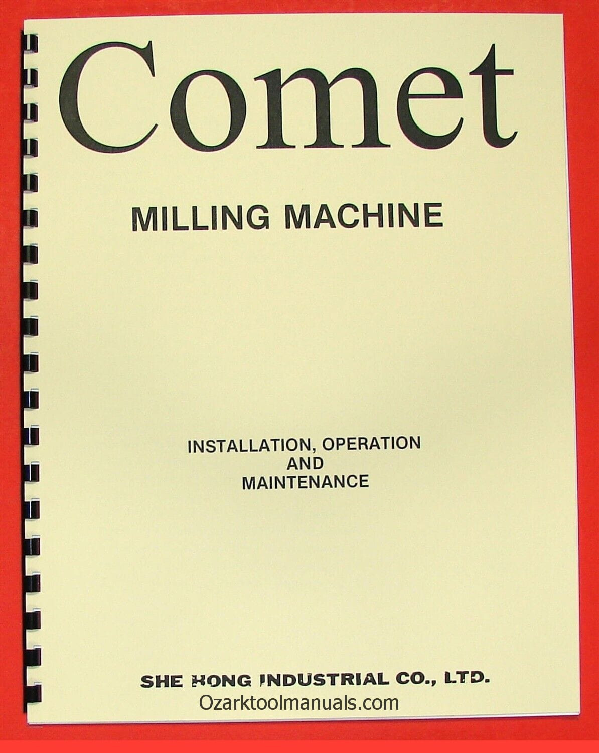 COMET 2S, 2V, 3V, 3KV, 2KS Milling Machine Owner Operation & Parts Manual 0163