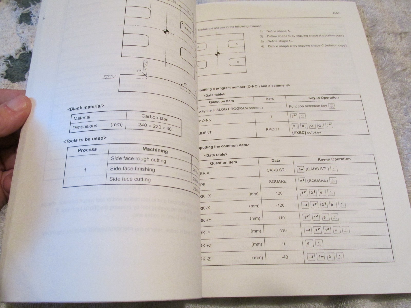FACTORY Mori Seiki SV-403 MV-653 CNC Machine Conversational Programming Manual