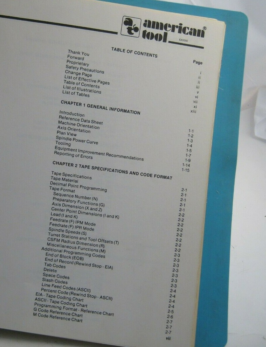 Eagle 2000 Turning Center Programming Manual (Model 2010) – Prepaid Shipping