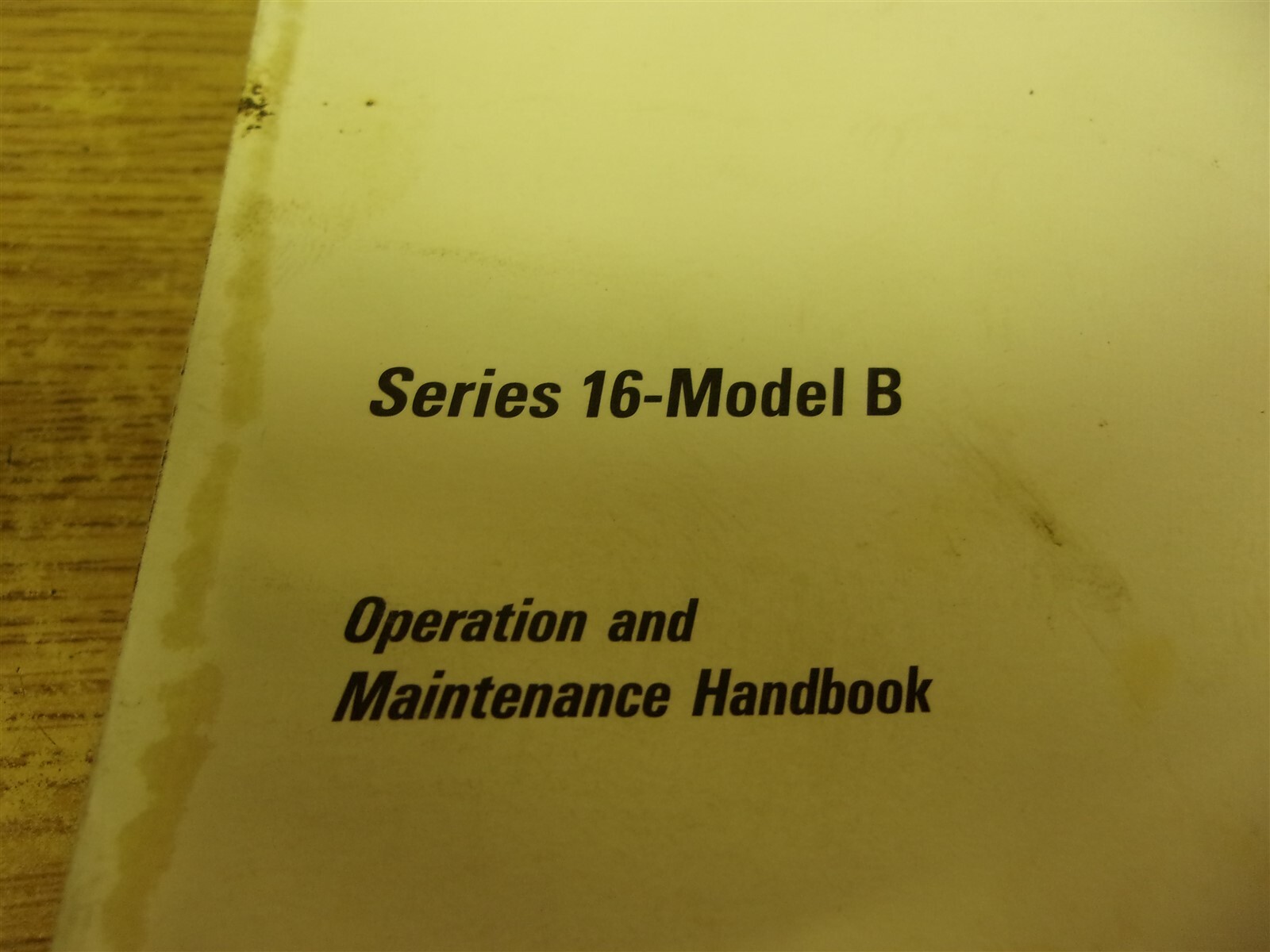 Fanuc GFZ-62447e/01 Model B Operation And Maintenance Handbook