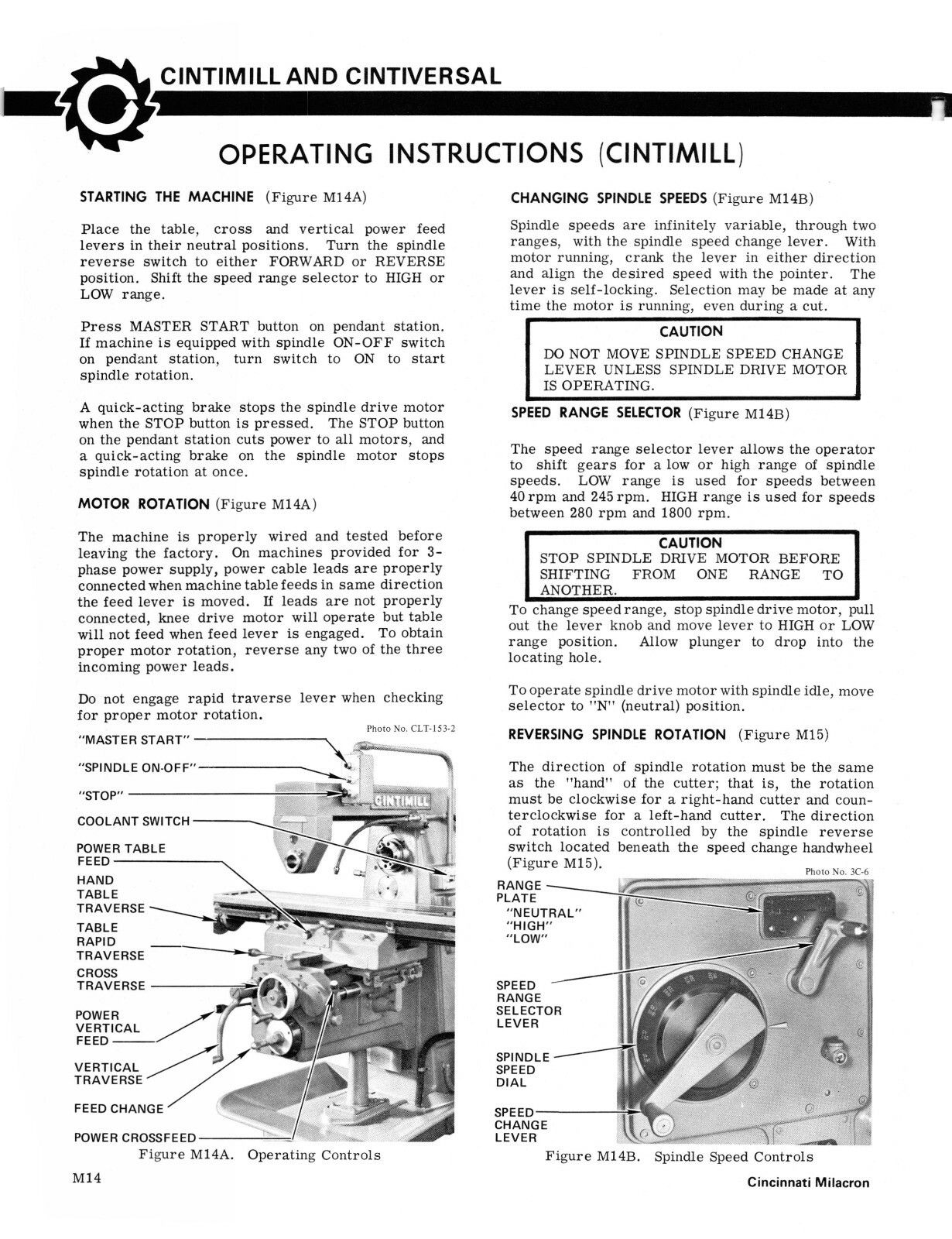 Cincinnati 205-12 Cintimill, Cintiversal DH Mill Instruct & Parts Manual #1773