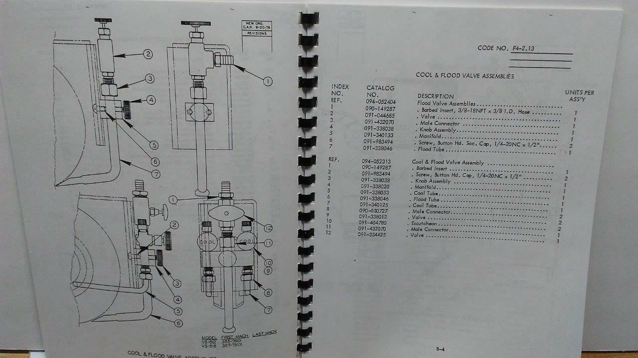 DoAll VS-618 Surface Grinder Parts Manual