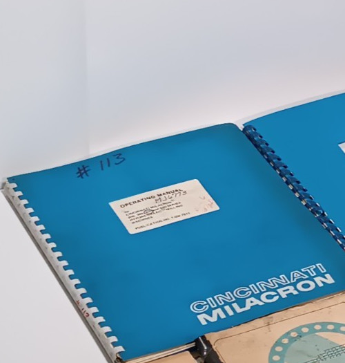 Cincinnati Milacron Hypowermatic Milling Machine Operating Manual 1-GM-7511