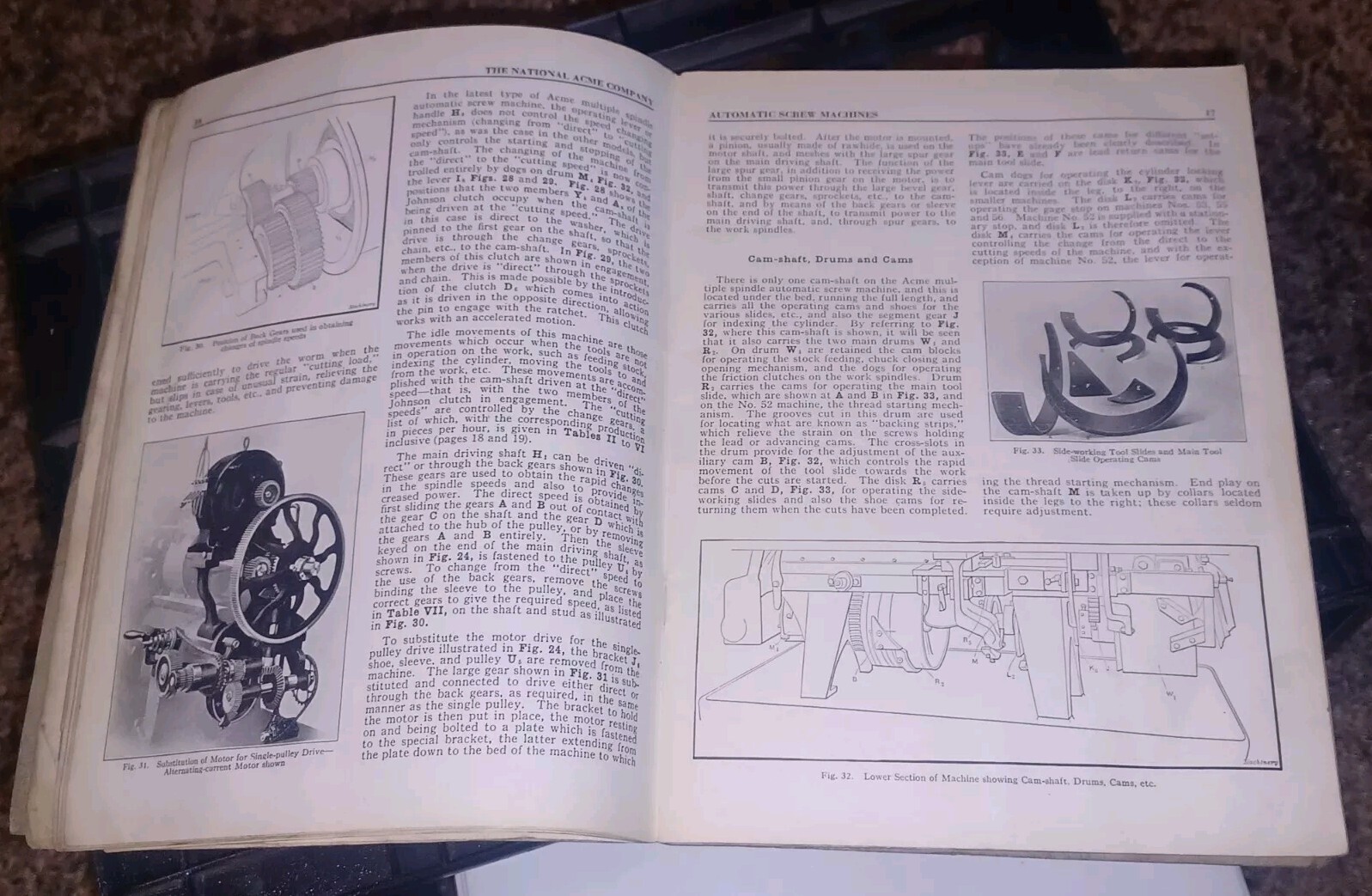 1912-1913 NAMCO National Acme Co AUTOMATIC MULTIPLE SPINDLE SCREW MACHINES BOOK