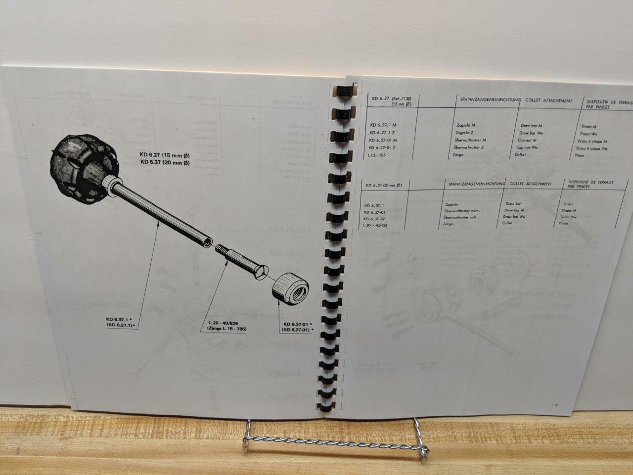 EMCO Emcomat 7 Spare Parts List Manual