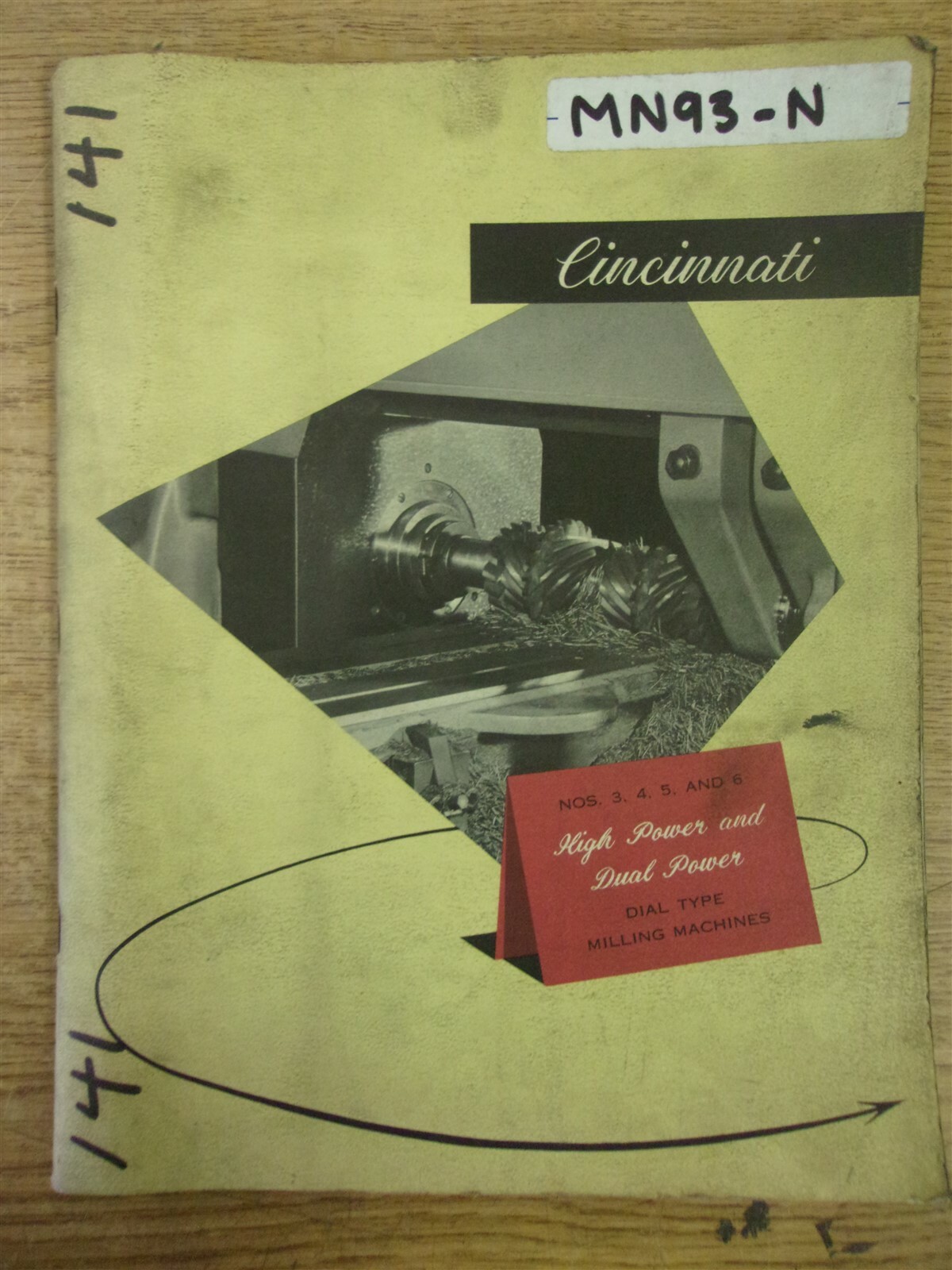Cincinnati Milling 3,4,5,6 Dial Type Machines Manual *FREE SHIPPING*