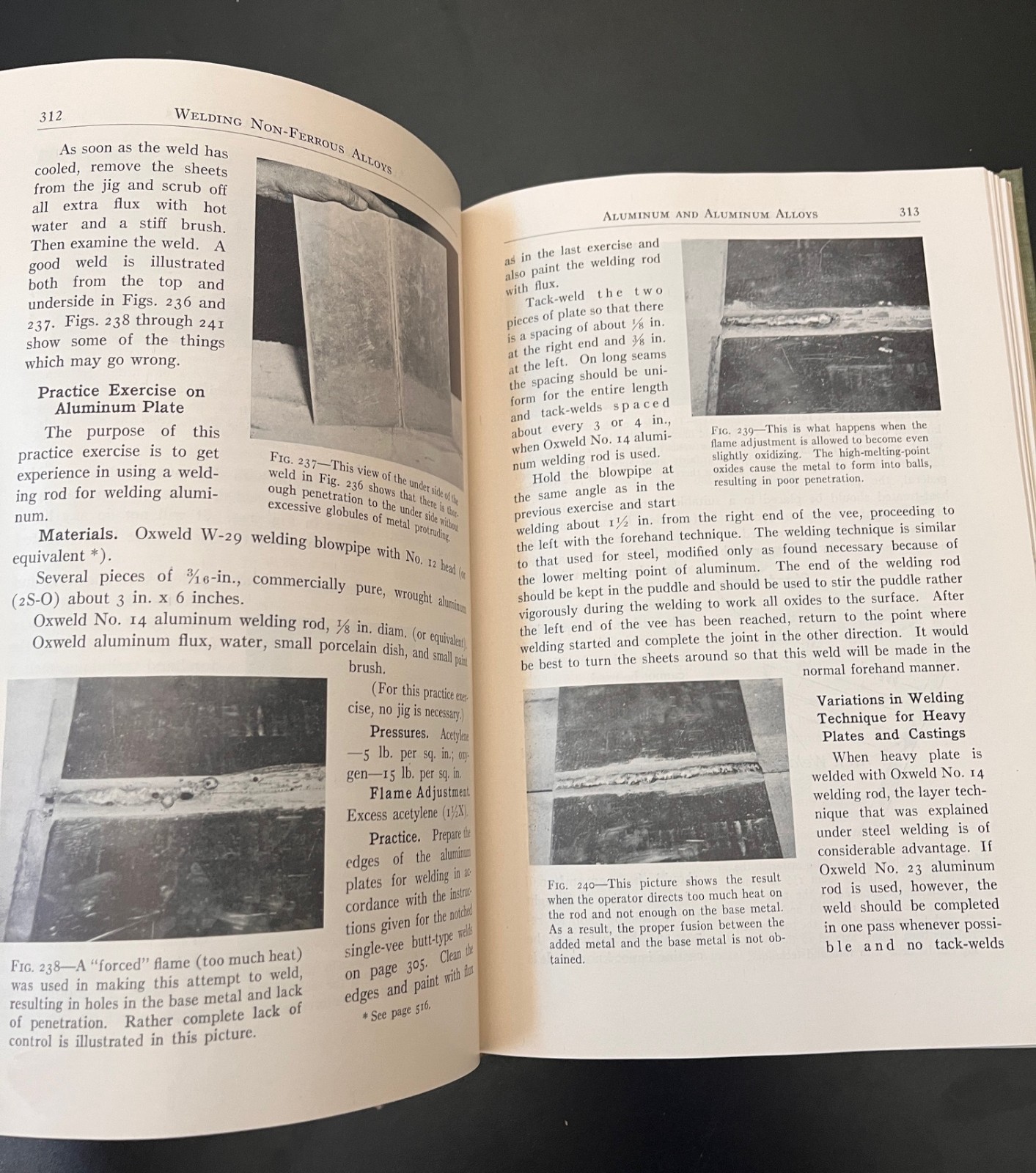 Oxy-Acetylene Handbook Manual Welding Cutting Procedures Hardcover 1943 NICE