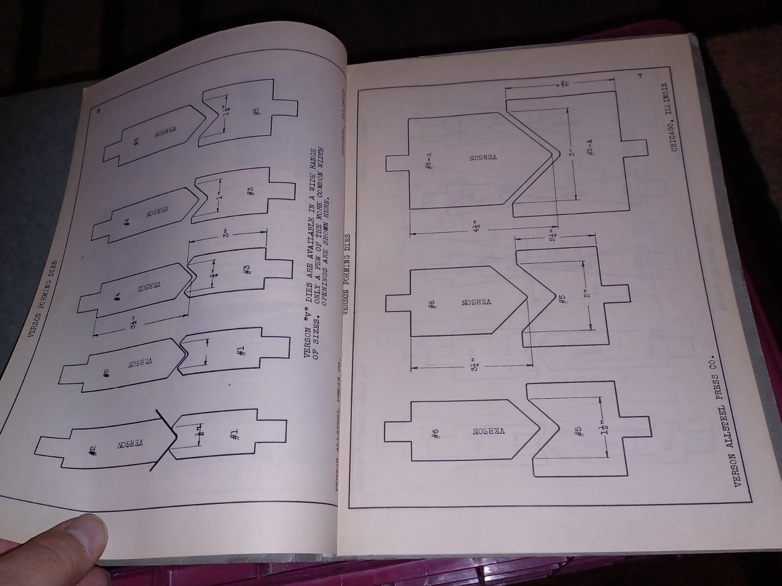 Verson allsteel Press Company Forming Dies Brakes Punching Attachments – CATALOG