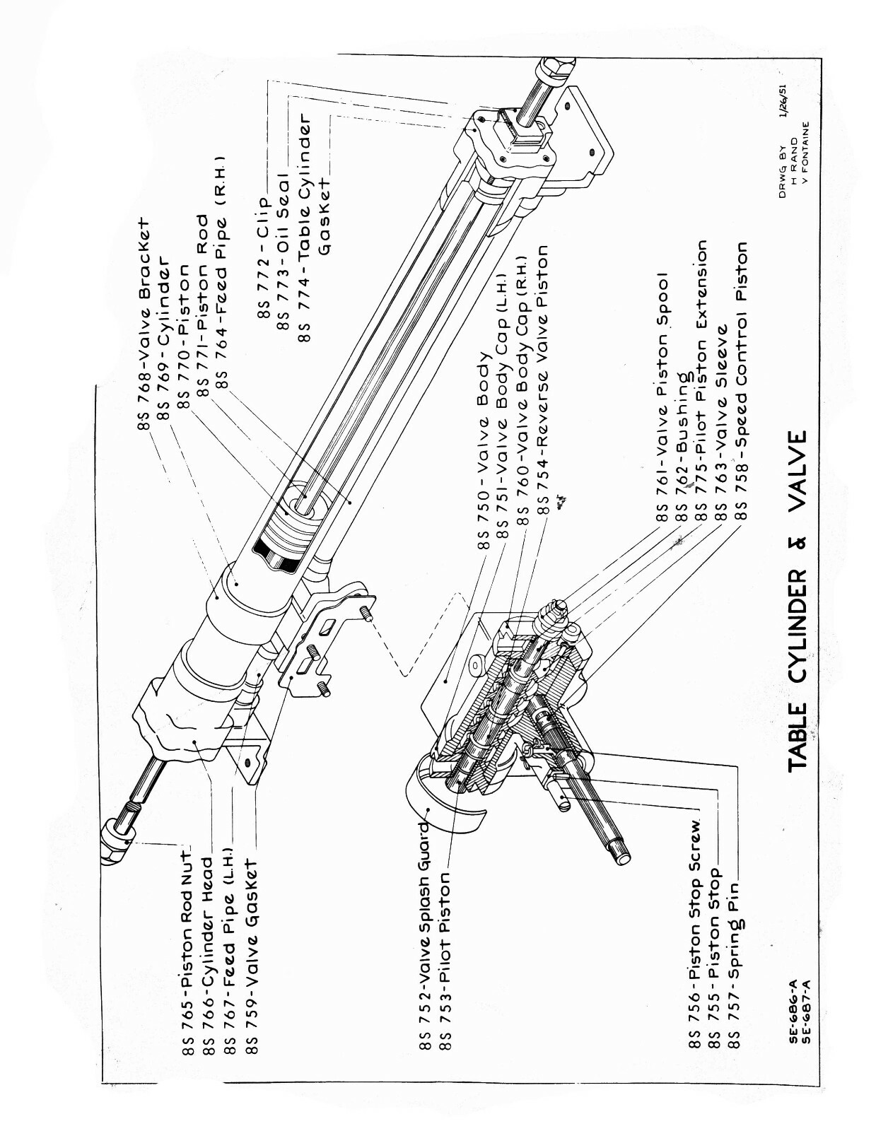 Norton 8″ x 24″ Hydraulic Surface Grinder Instrucion & Parts Manual #1646