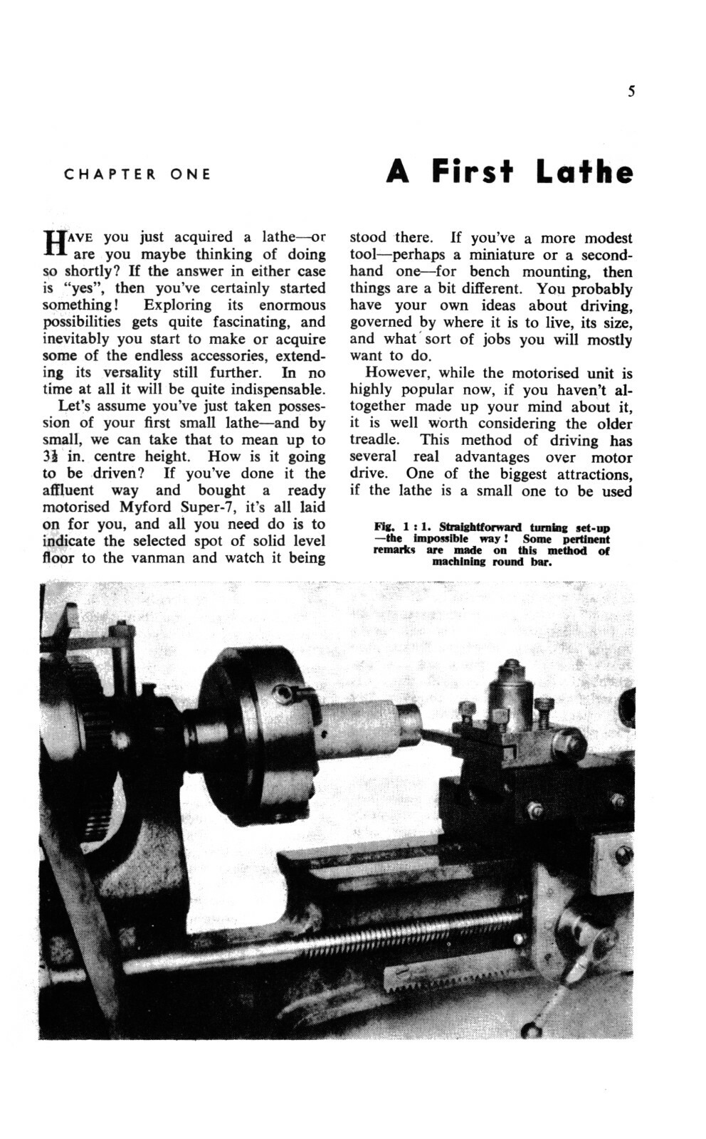 Using The Small Lathe Instruction Manual #1283