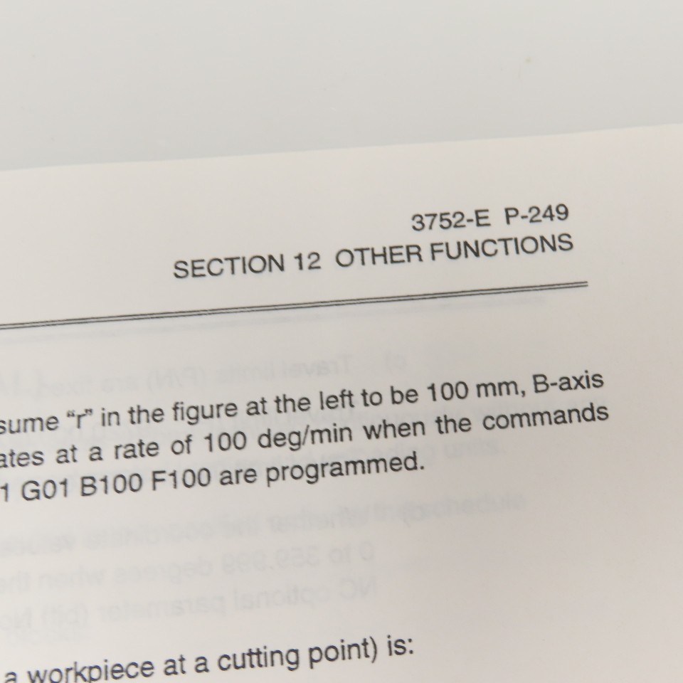Okuma OSP7000M OSP700M 3750-E-R1 Programming Manual