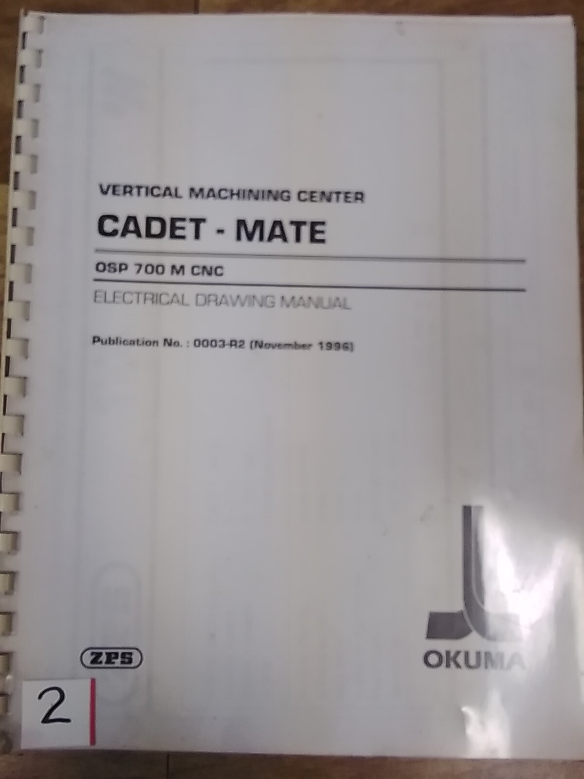 Okuma Cadet-Mate Electrical Drawing Manual 0003-R2