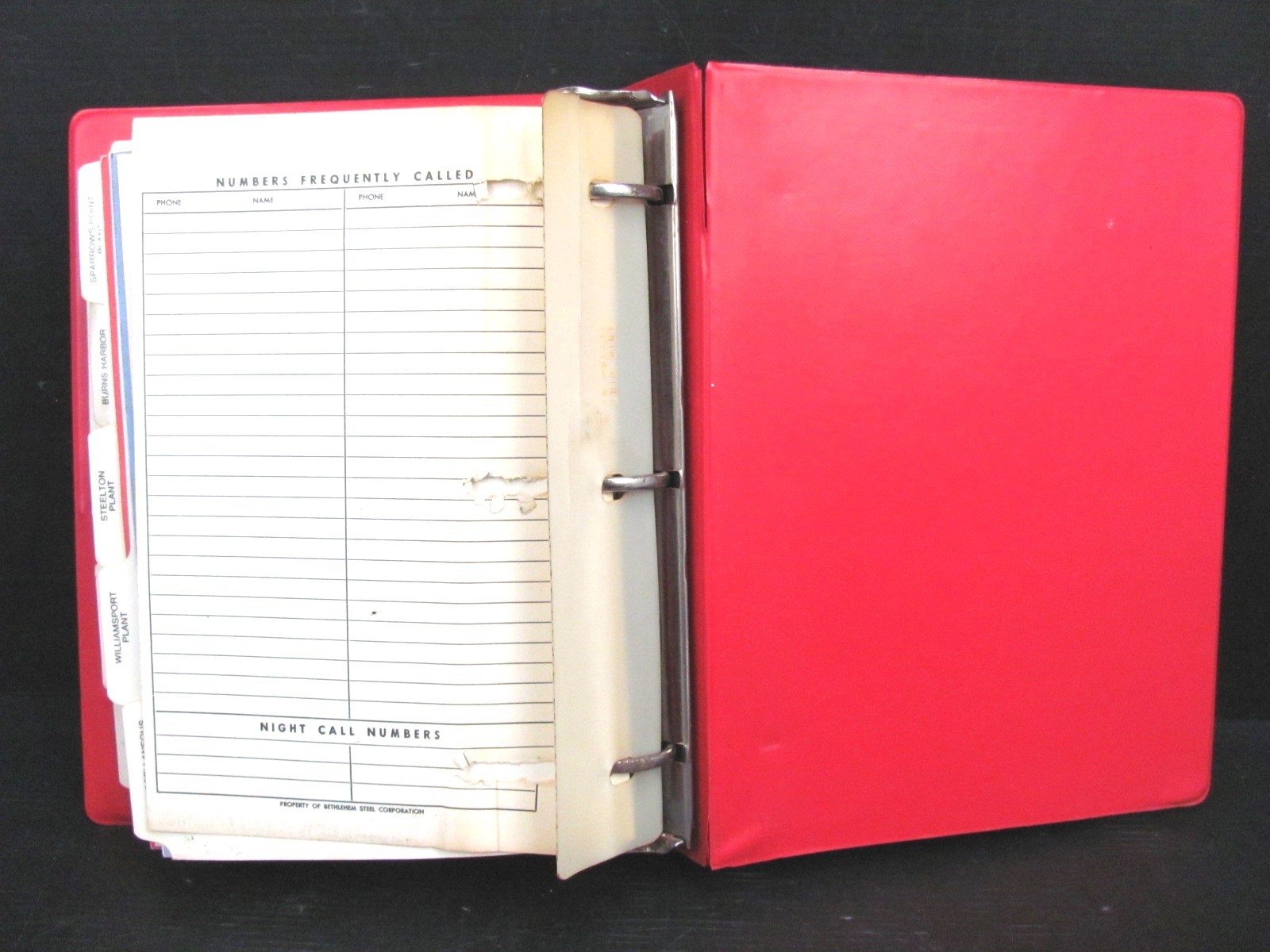 Vintage BETHLEHEM STEEL – RARE – Corporate Telephone Directory w/ I-BEAM LOGO