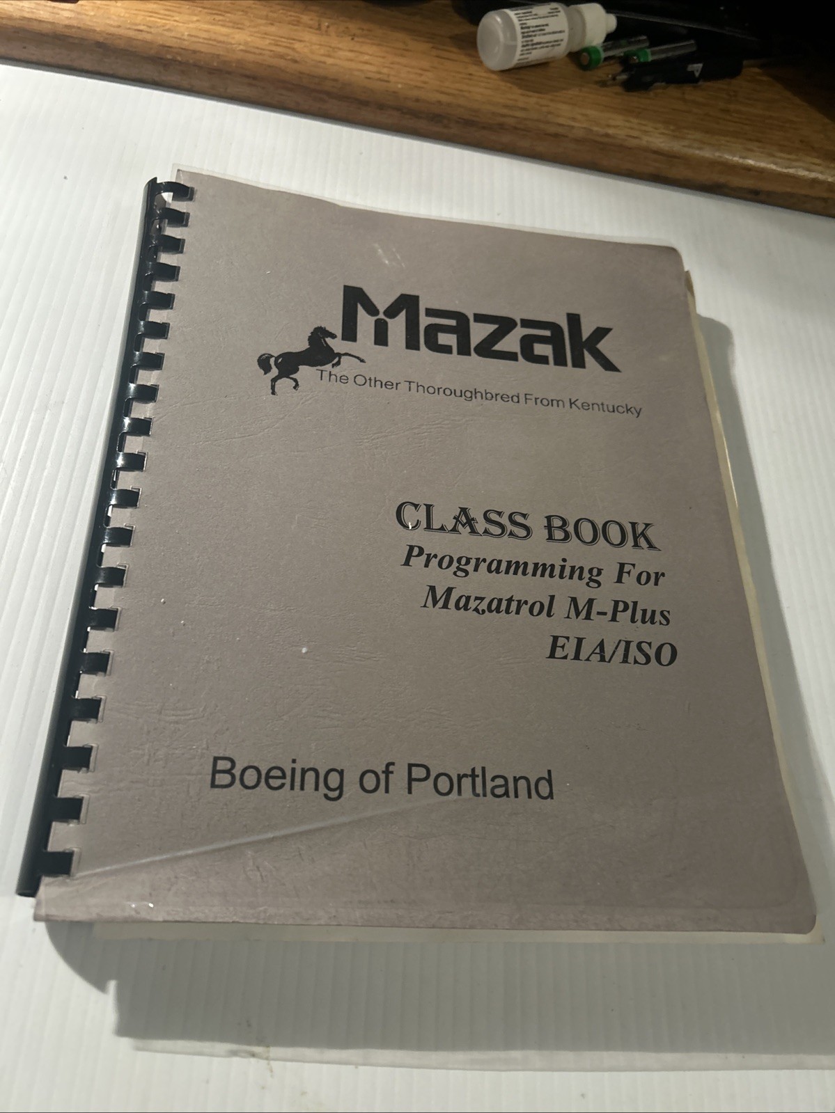 Mazak Programming For Mazatrol M Plus EIA/ISO – Class Book (H731PB0010E-US)