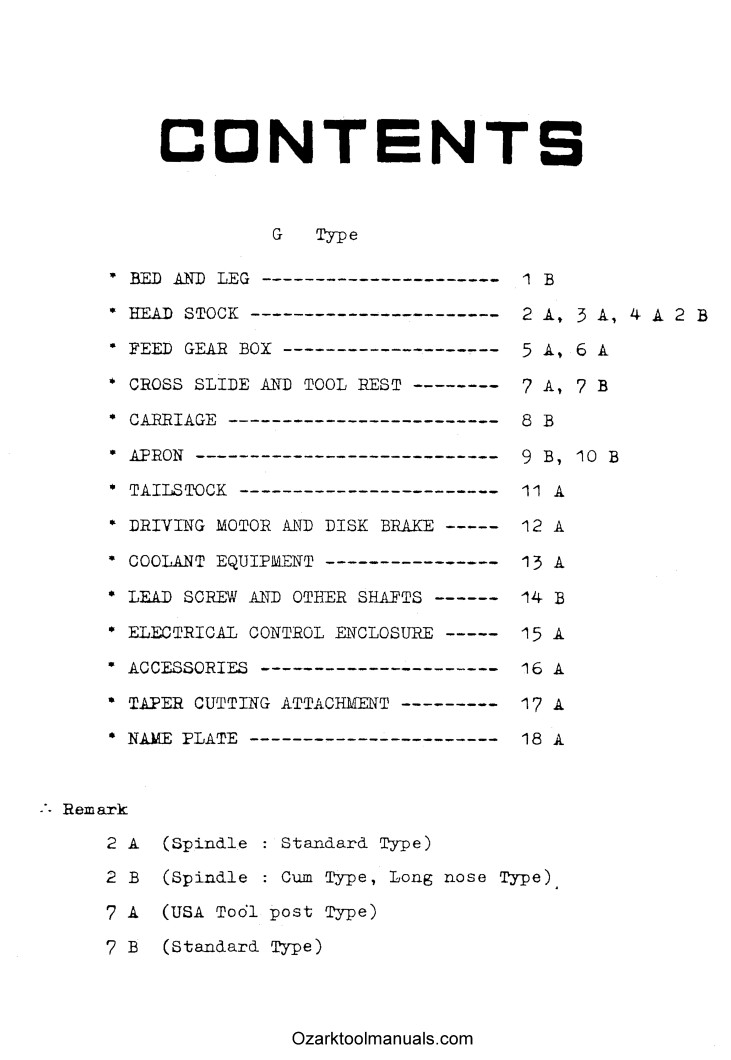 Mori Seiki MS 17″ Metal Lathe Service Parts Manual 750 850 1000 1250 1500 1405