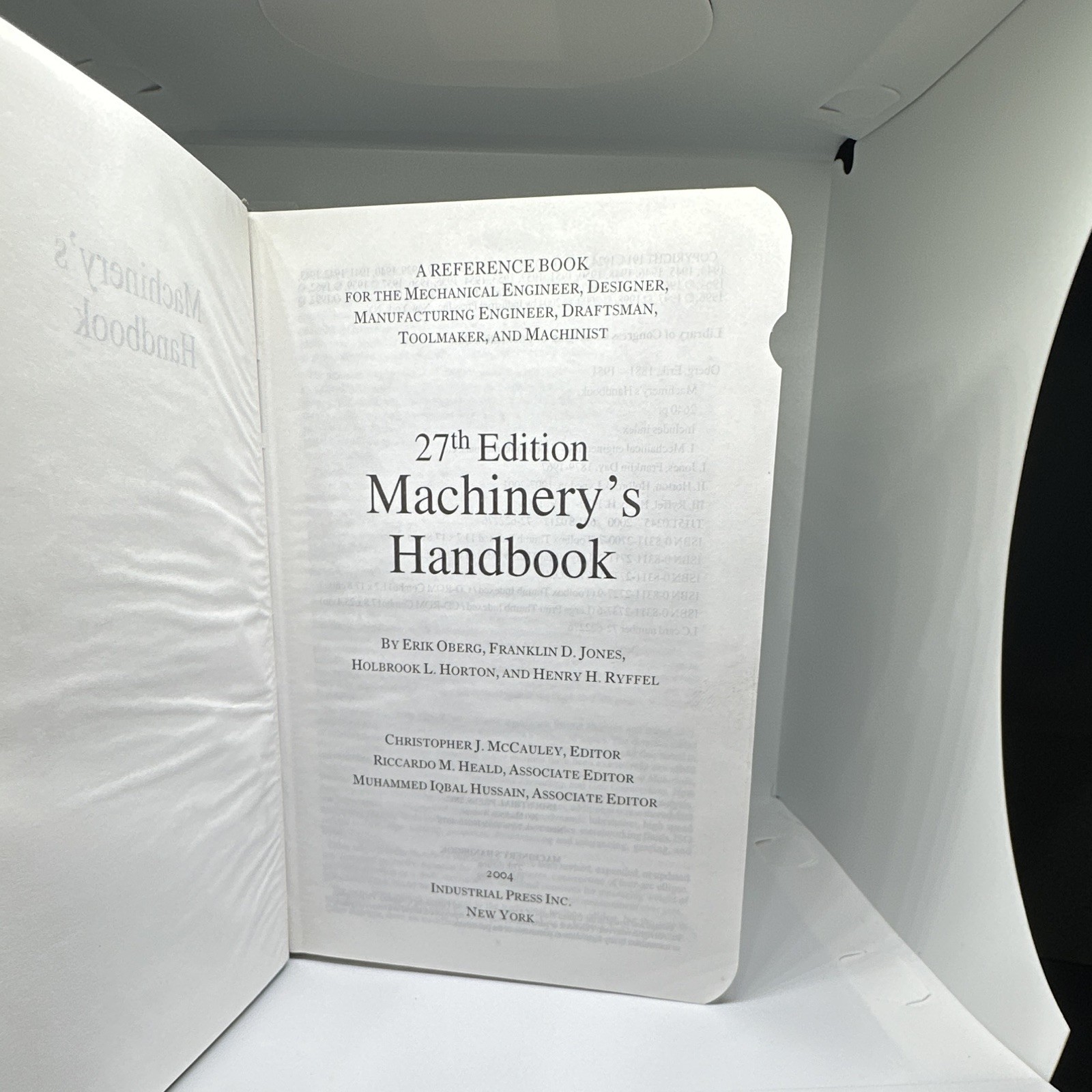 Industrial Press Machinery’s Handbook 27th Edition Hardcover Mechanical Book