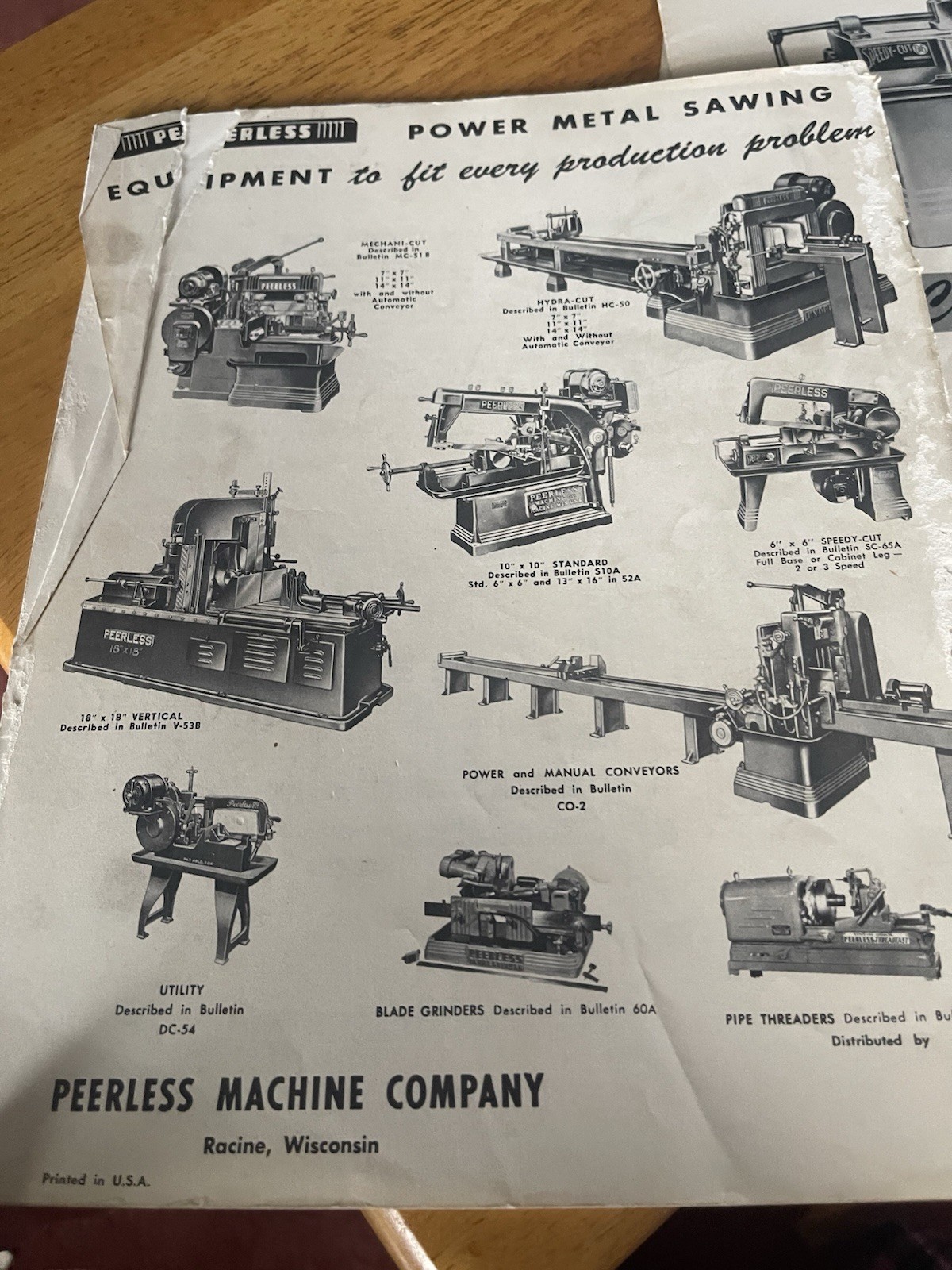 Peerless Mechani-cut Plain/Automatic Operating Instructions Parts List BultnMC55