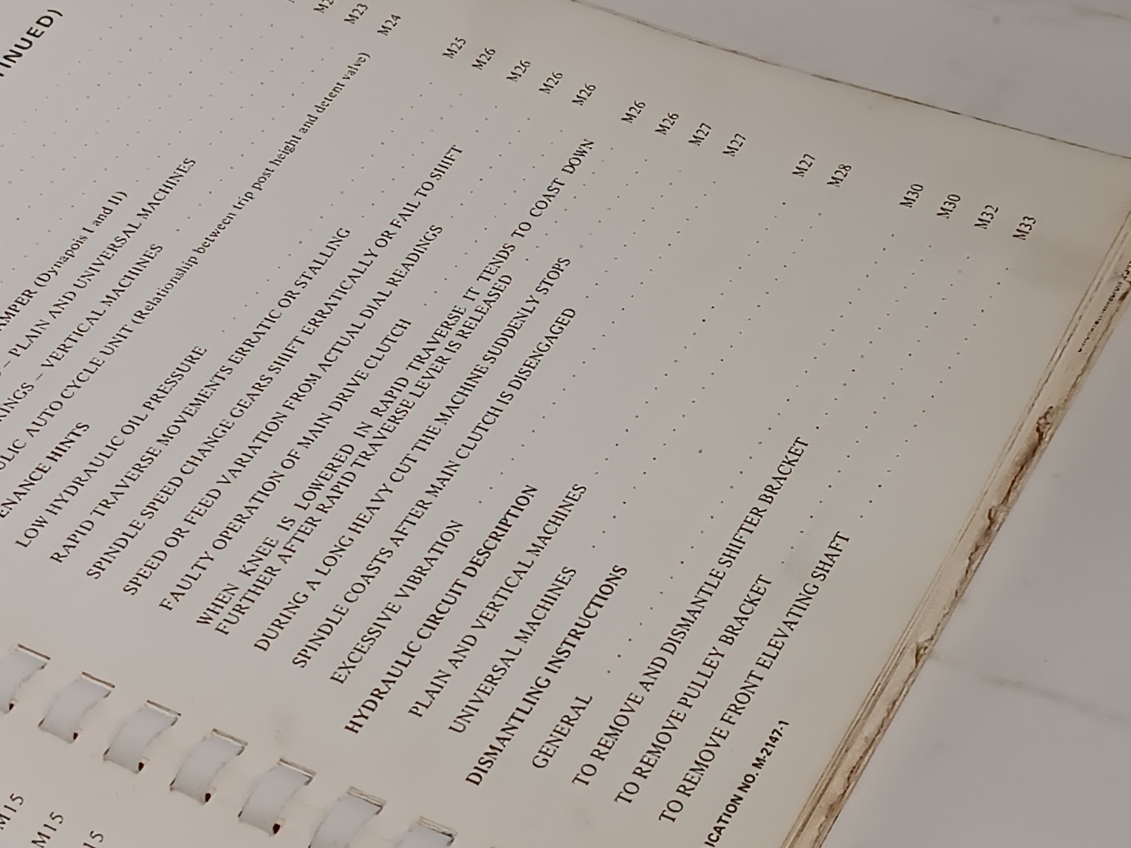 Cincinnati Milling High/Dual Power Milling Machine Service Manual + Parts List