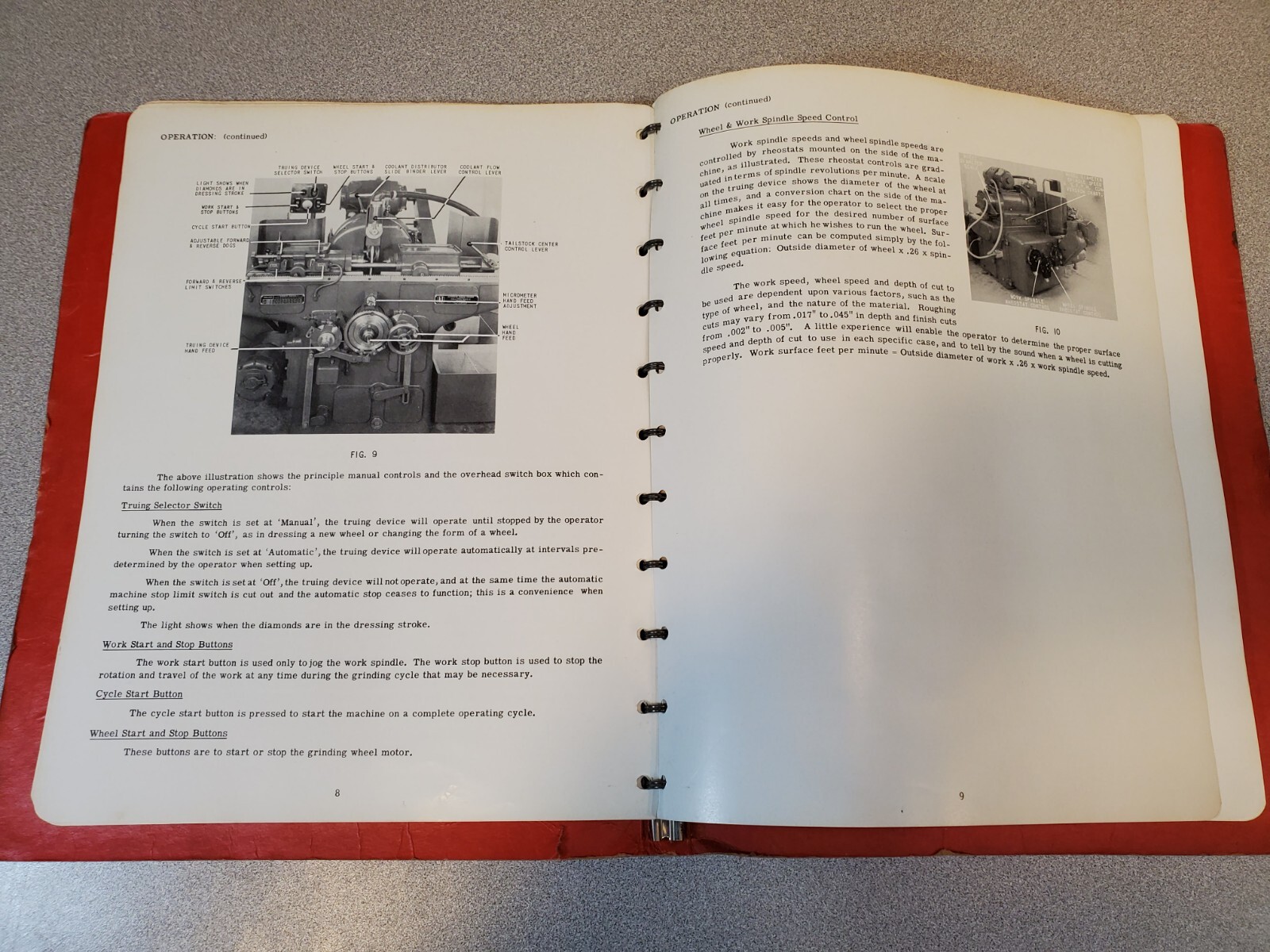 1941 Jones & Lamson J&L 6×15 in Automatic Thread Grinding Machine TG-615 Manual