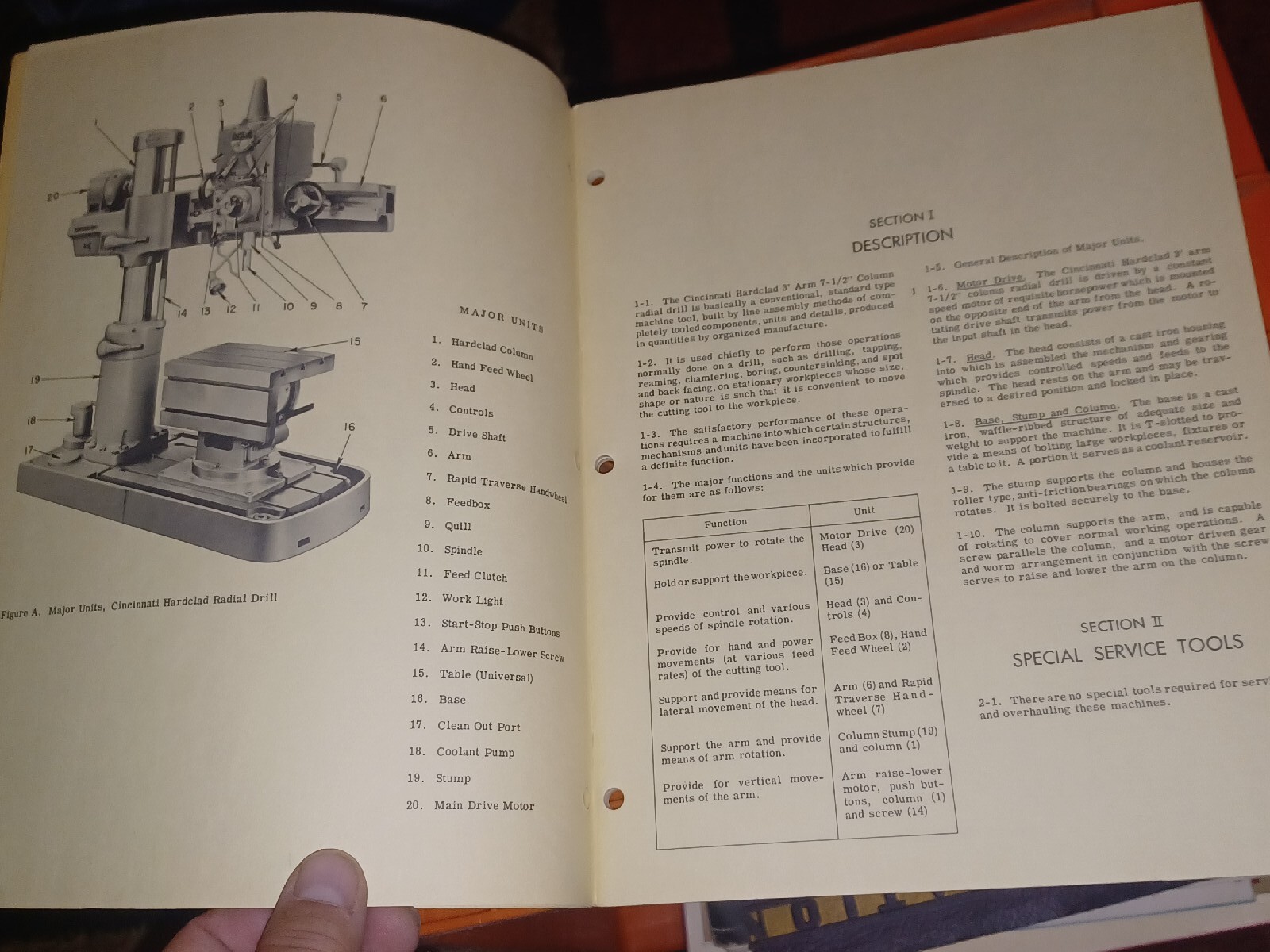 3′ 7 1/2″ CINCINNATI LATHE TOOL COMPANY RADIAL DRILL CATALOG D-132 Book ORIGINAL