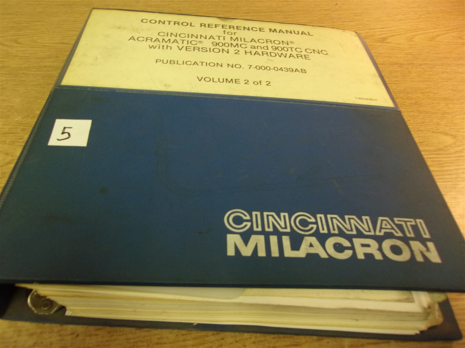 Cincinnati Milacron Reference Manual Acramatic 800MC 800TC 7-000-1439AB “5”