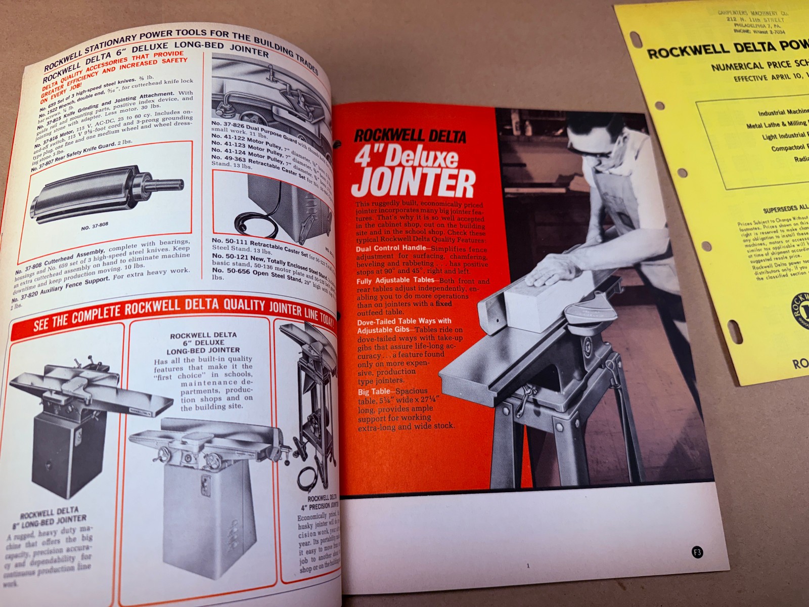 1967 ROCKWELL DELTA Stationary Power Tools Industrial Machines Catalog + Prices
