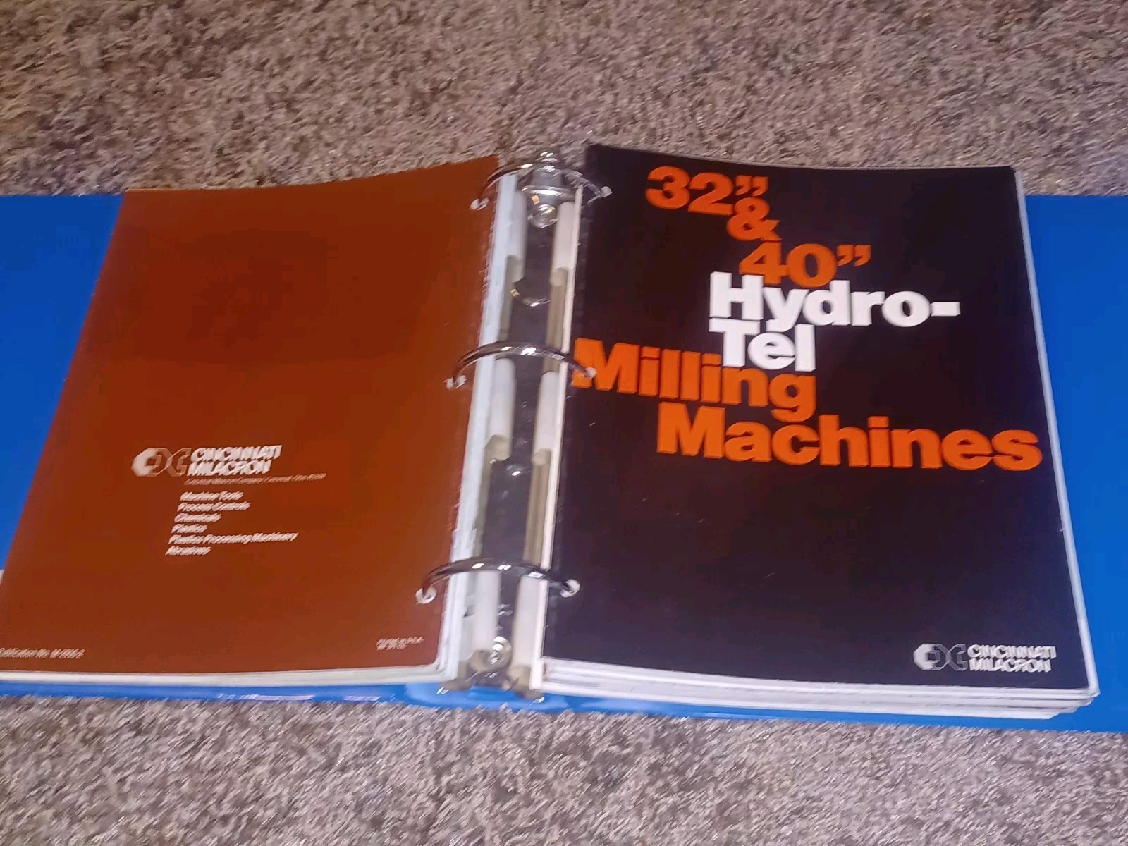 1975 CINCINNATI MILACRON MACHINE COMPANY salesman Tool Binder BOOK CATALOG LOT