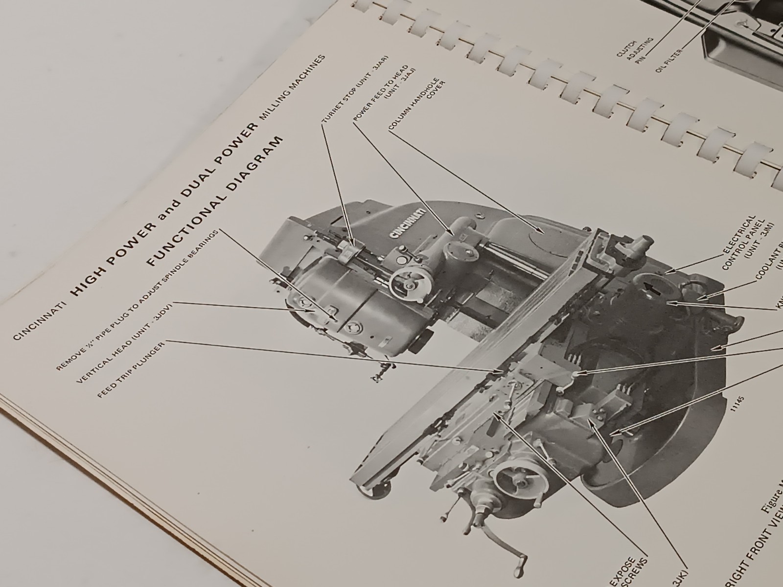 Cincinnati Milling High/Dual Power Milling Machine Service Manual + Parts List