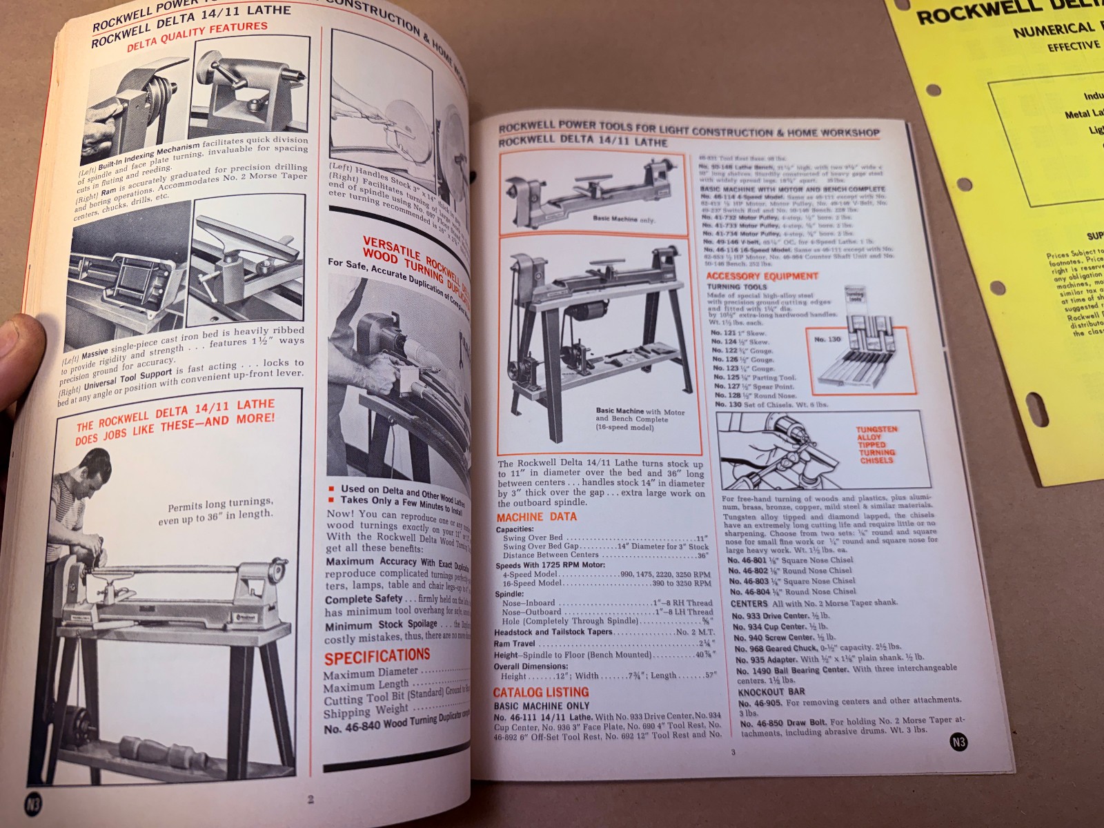 1967 ROCKWELL DELTA Stationary Power Tools Industrial Machines Catalog + Prices