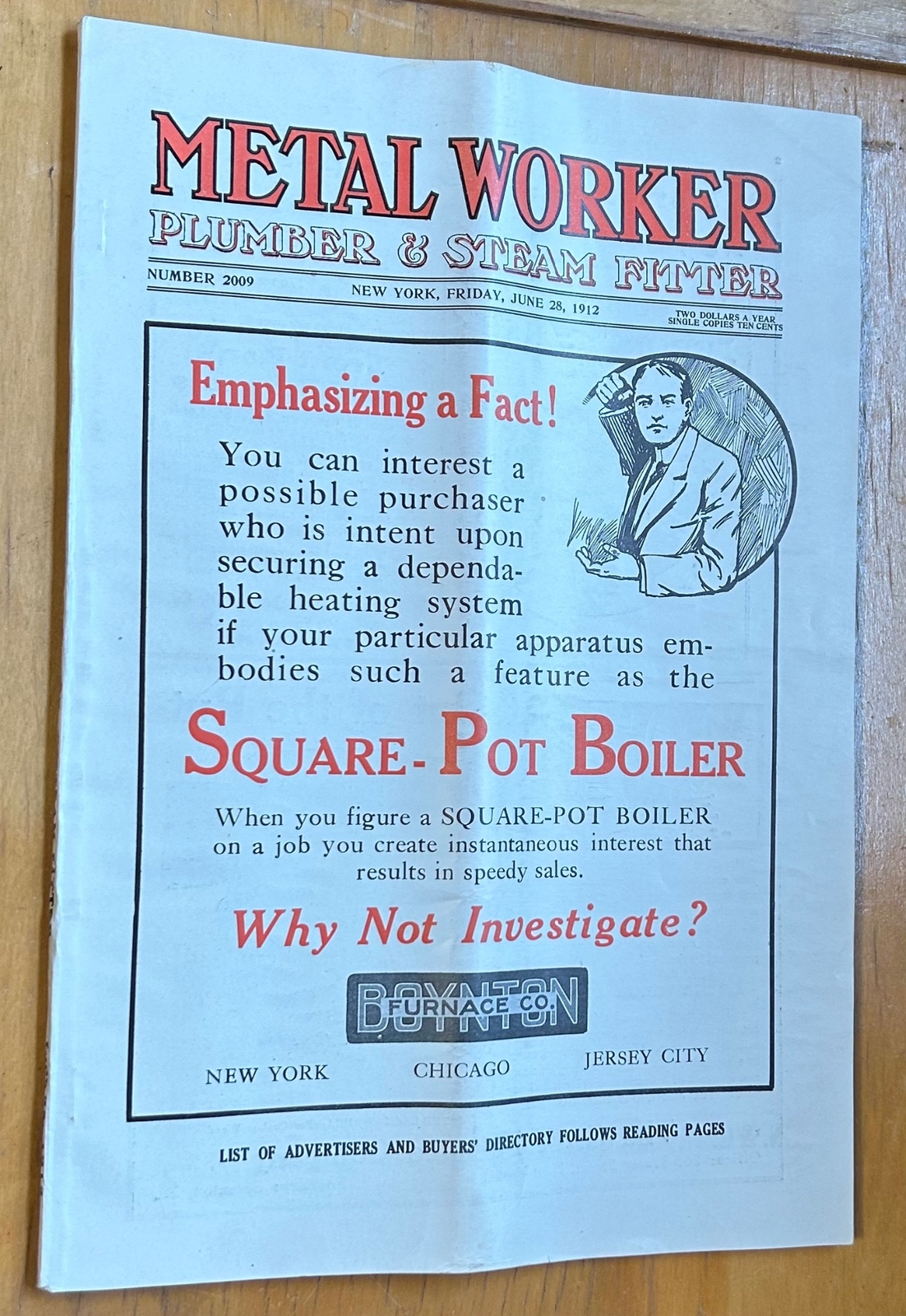 4 METAL WORKER PLUMBER & STEAM FITTER MAGAZINES 1911 1912