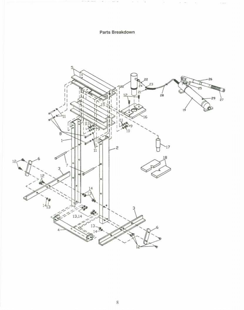 Jet BHP-12 Hydraulic Press Operators Manual *222