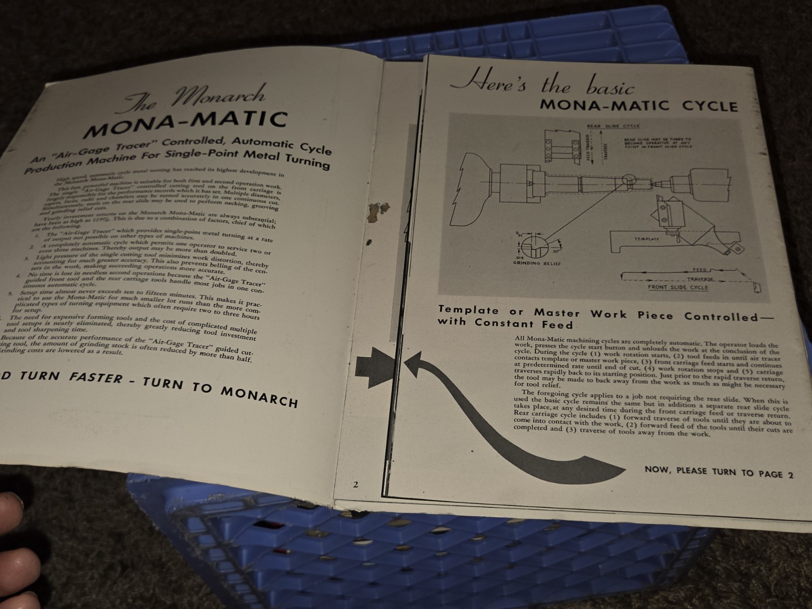 Monarch Machine Tool Co Catalog Mona-Matic Lathes Metal Turning MACHINIST BOOK