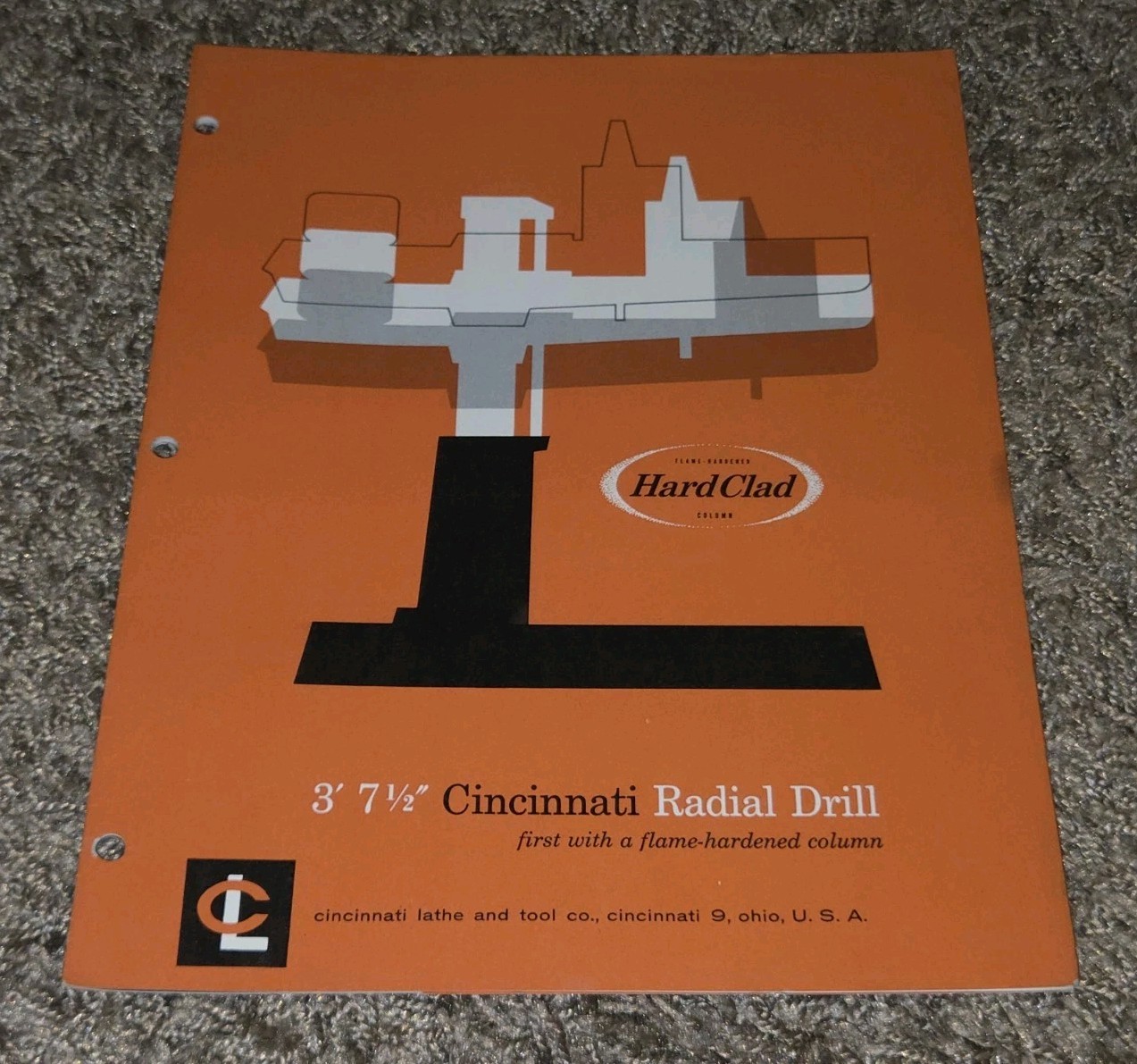3″ & 7 1/2″ CINCINNATI LATHE AND TOOL COMPANY RADIAL DRILL CATALOG D-133-1 Book