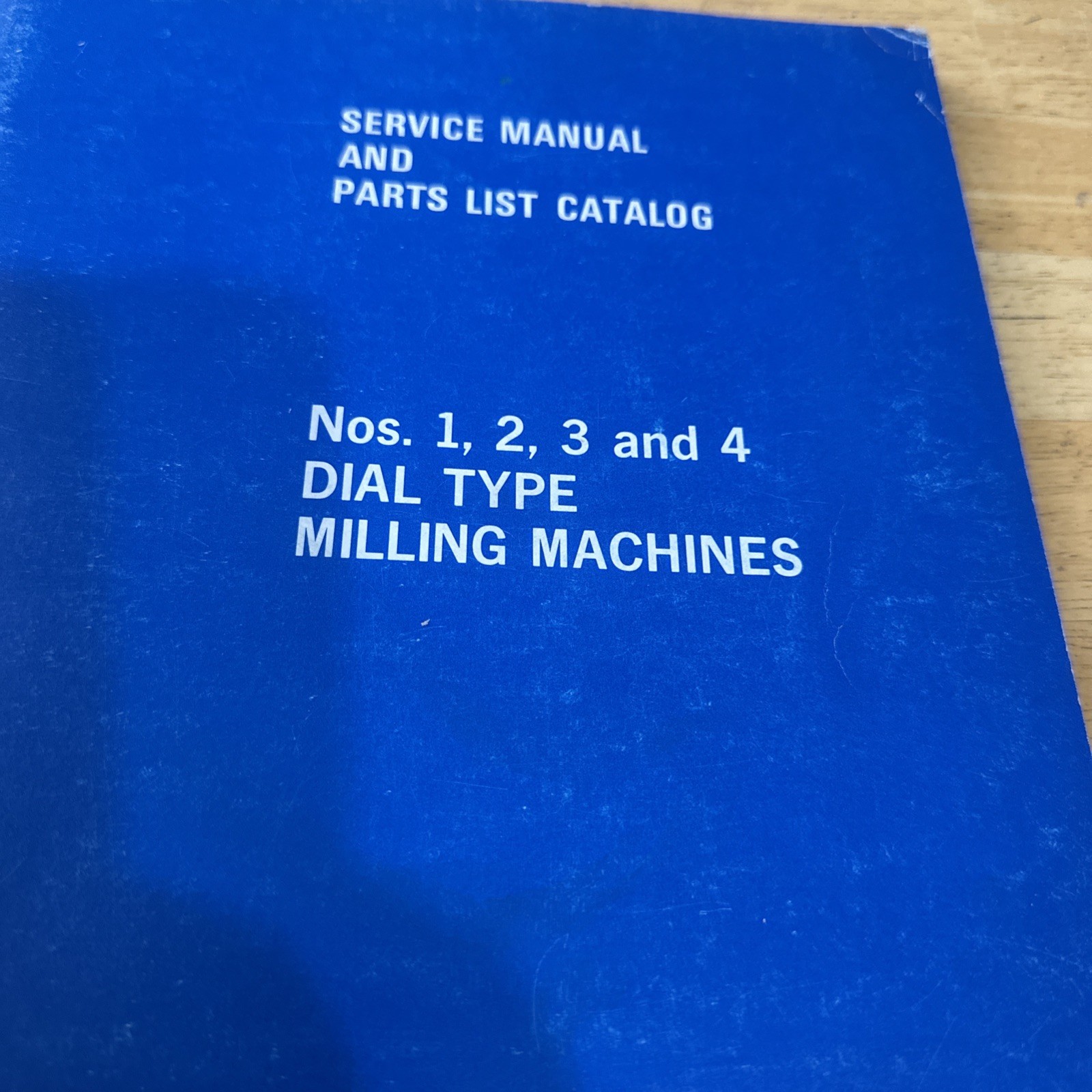 Cincinnati Milacron Service Manual And Parts List Nod.1,2,3,4 Dial Type Machines
