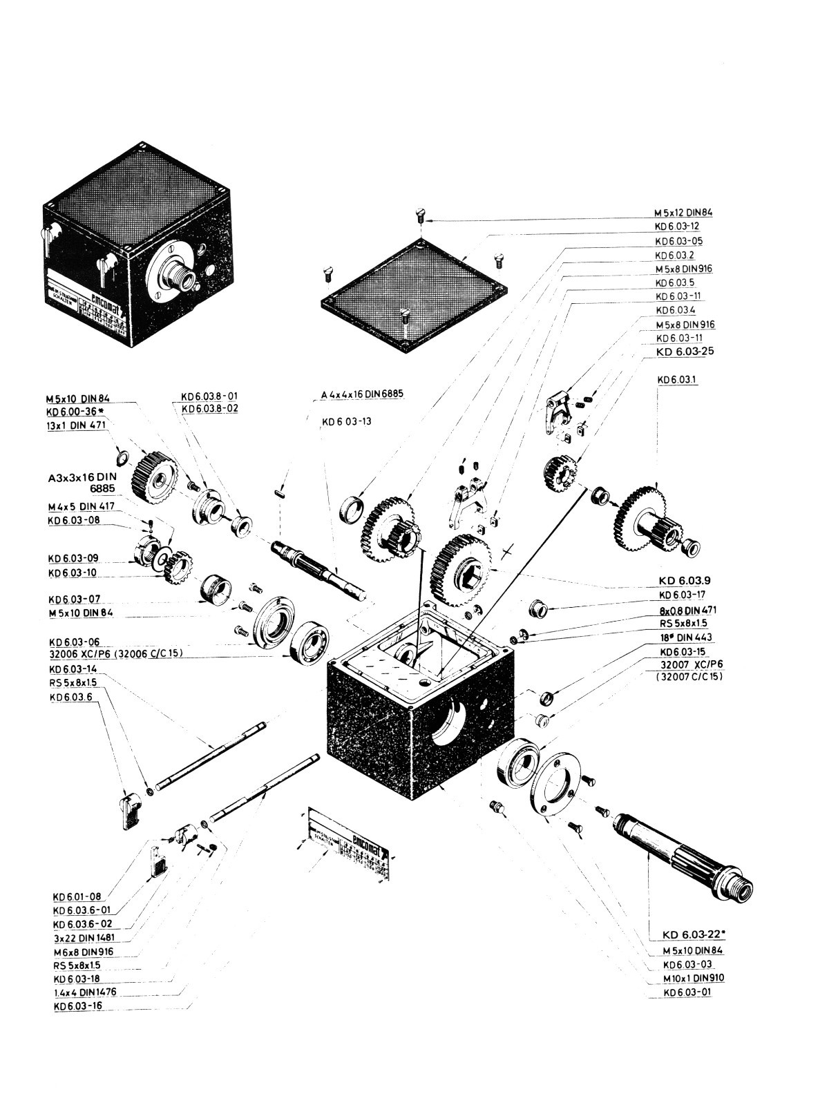Emco Emcomat 7 Lathe Service Parts List Manual *1250