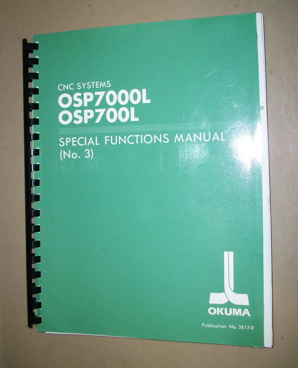 Okuma CNC Systems OSP7000L, OSP700L Special Functions Manual (No.3)