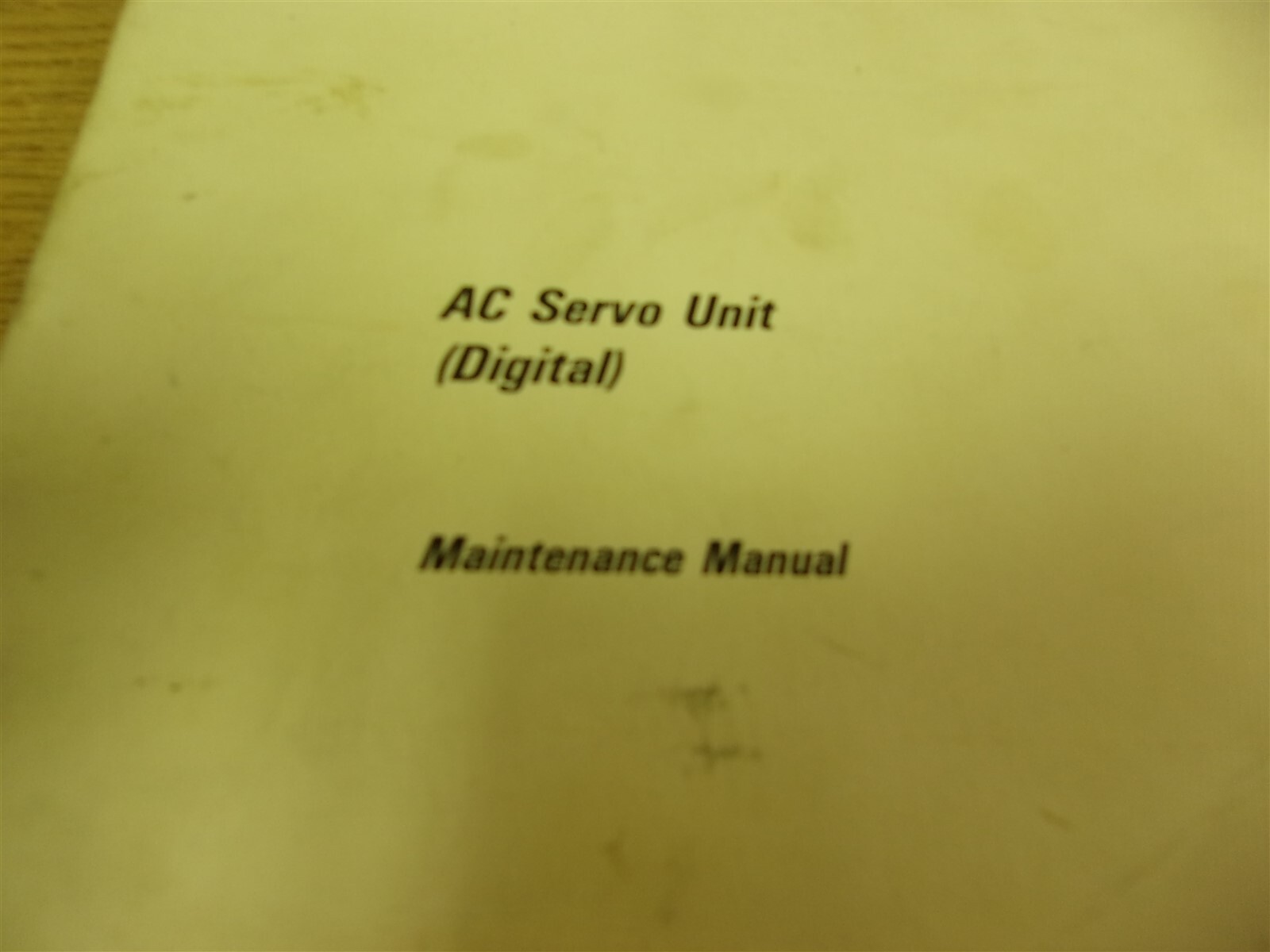 GE Fanuc AC Servo Digital Unit Maintenance Manual GFZ-65005E/05 *FREE SHIPPING*