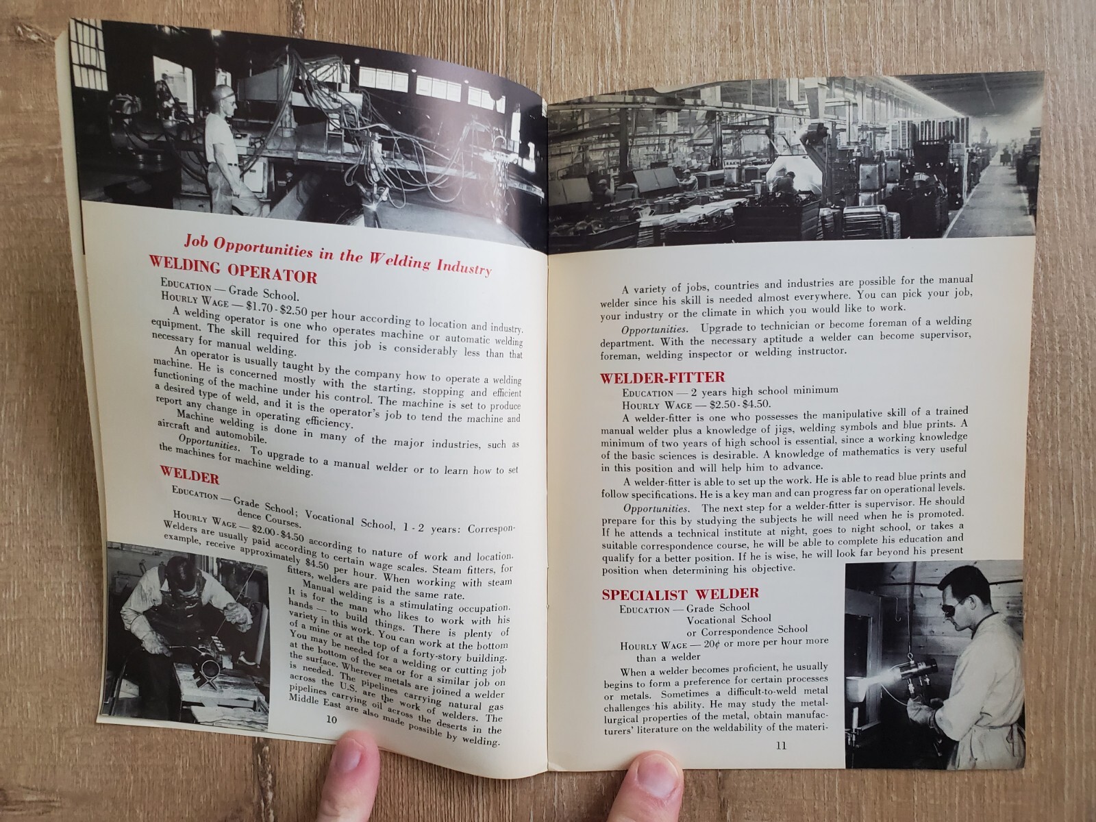 OPPORTUNITIES IN THE WELDING INDUSTRY American Welding Society 1965 Brochure