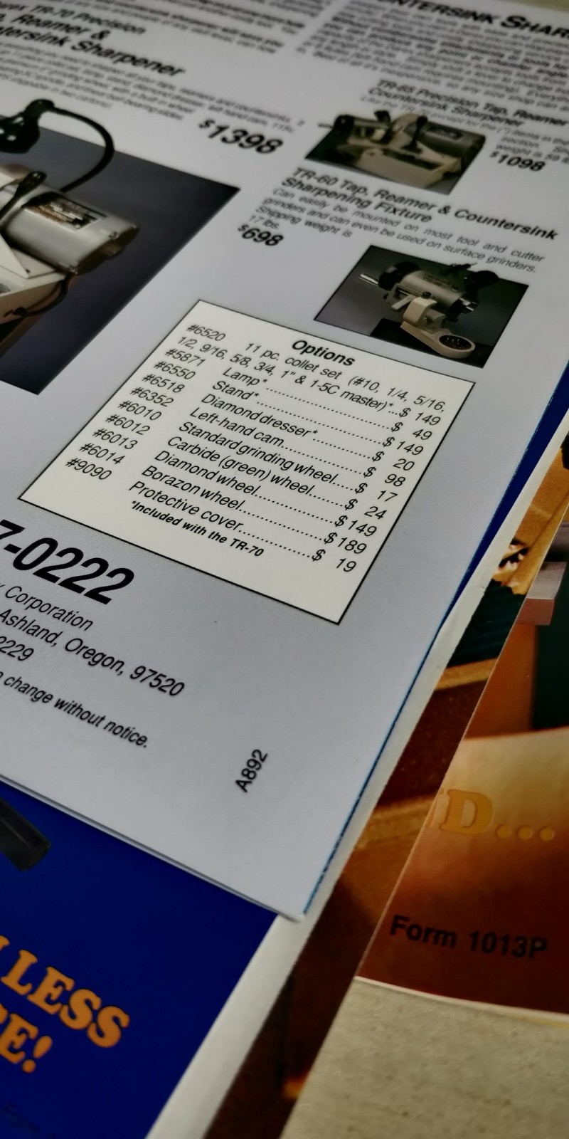 Darex catalogs / brochures E-90 E-85 M5 M4 M3 Sharpeners drill press SP2000 C4