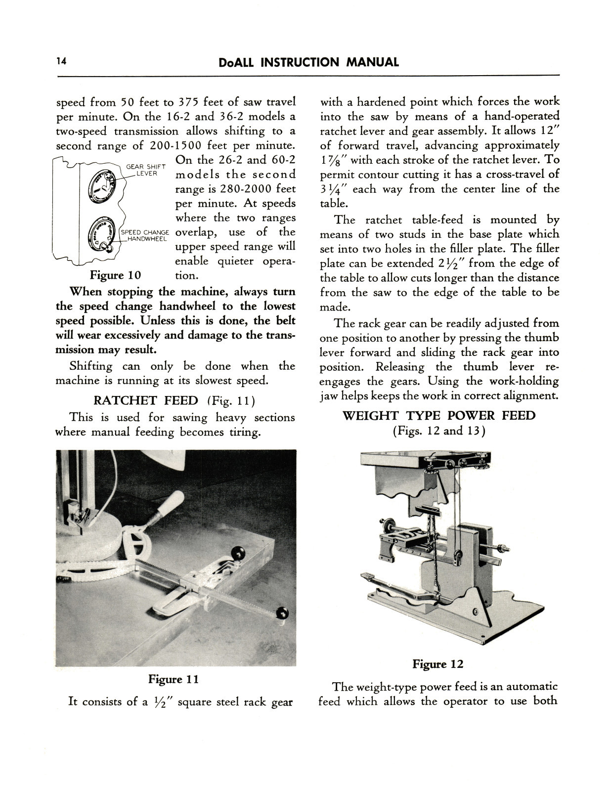 DoALL Bandsaw Models 16-2, 26-2, 36-2, 60-2 Operation-Maintenance Manual *1423