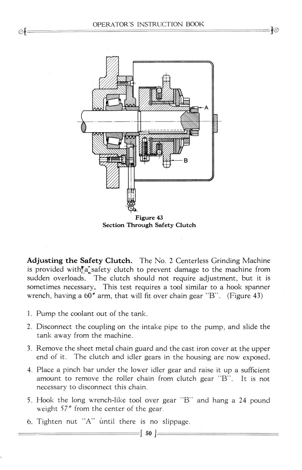 Cincinnati No. 2 Centerless Grinding Machine Operators Manual #674