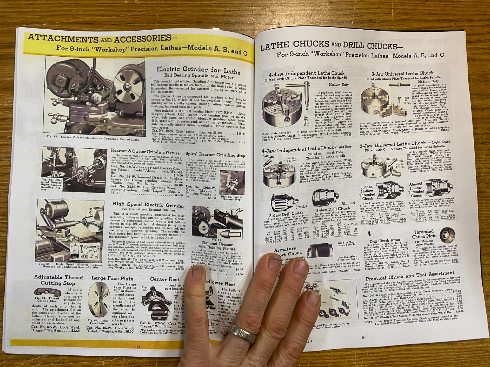 Instruction Manual Fits South Bend Lathe #50 – 9″ Workshop Precision Lathes 1939