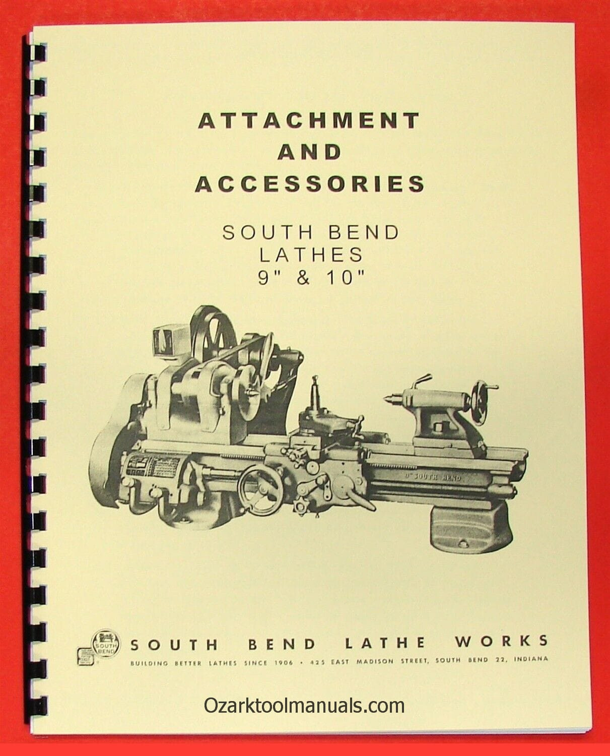 SOUTH BEND 9″ & 10K “Light 10” Metal Lathe ACCESSORIES Parts Manual 0678