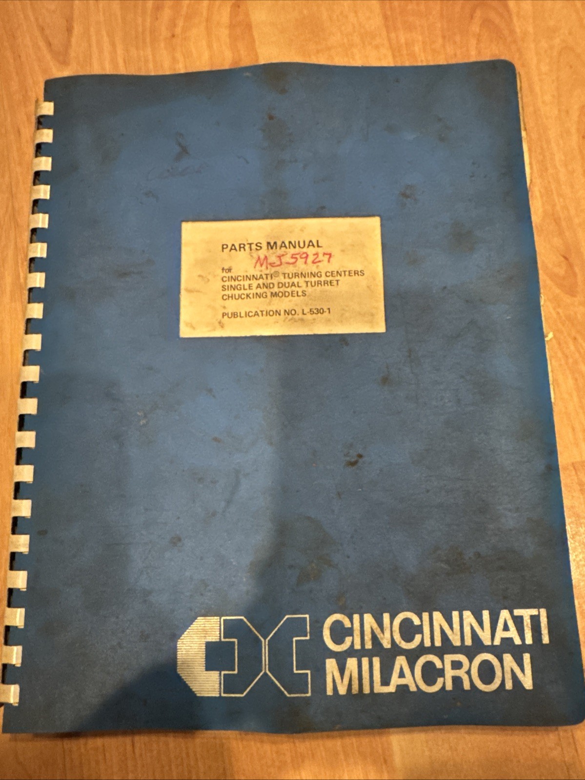 1974 Cincinnati Milacron Turning Centers Parts Manual L-530-1