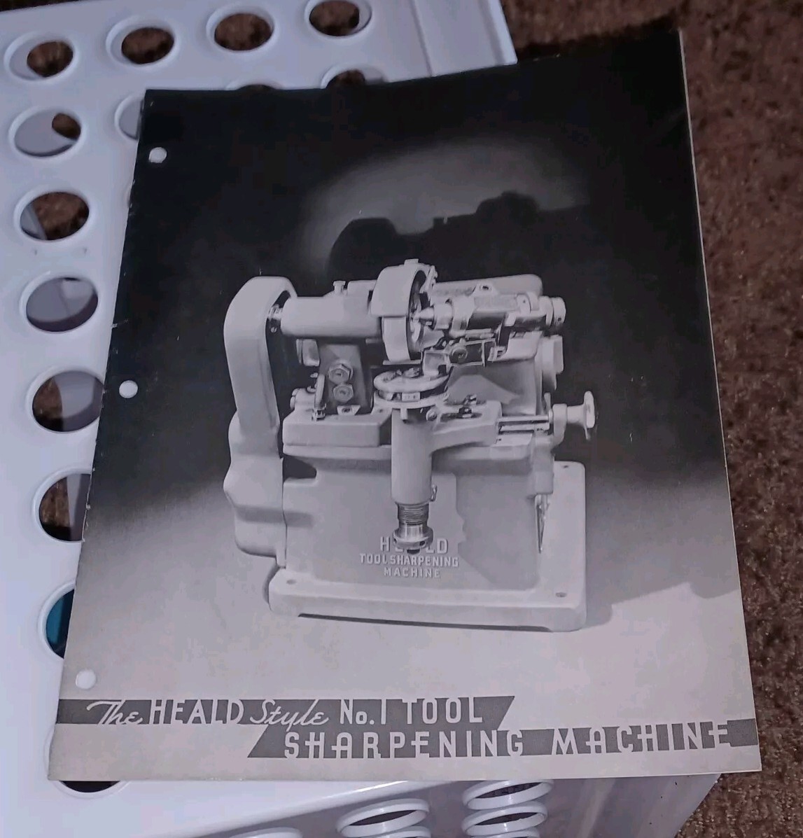 HEALD MACHINE COMPANY Sales Catalog Bulletin TOOL SHARPENING TOOL MODEL No 1