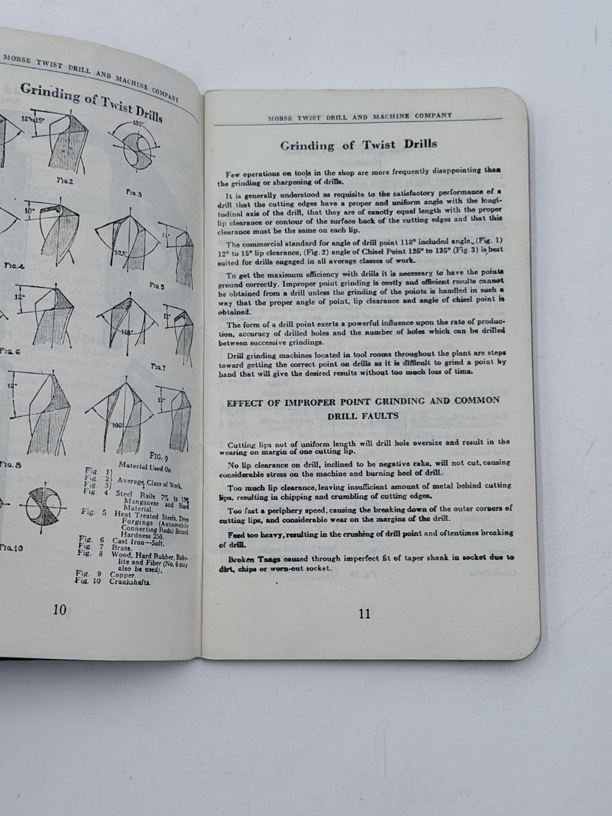 Machinist’s Practical Guide 1930’s Small Pocket Booklet Morse Twist Drill VTG